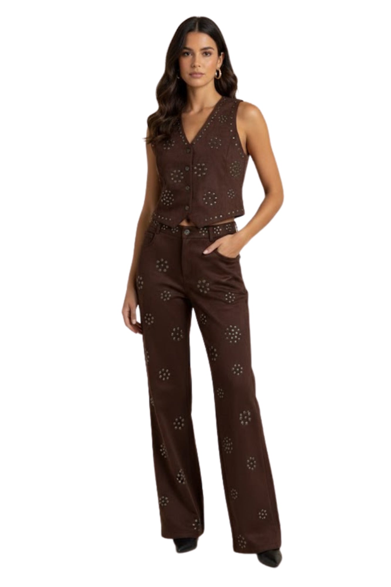 SUEDE BROWN SET