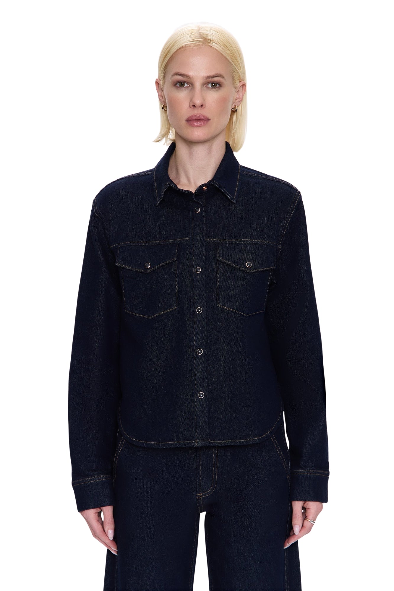 THEA SHRUNKEN RINSE NIGHTFALL SHIRT