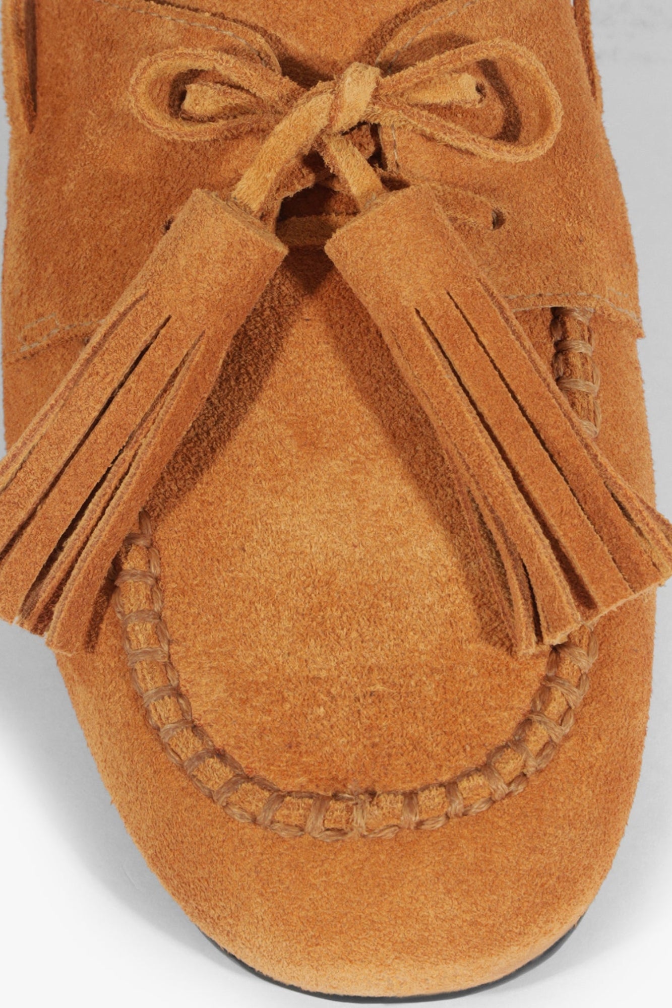 KIM SUEDE FLAT IN EARTH CLAY