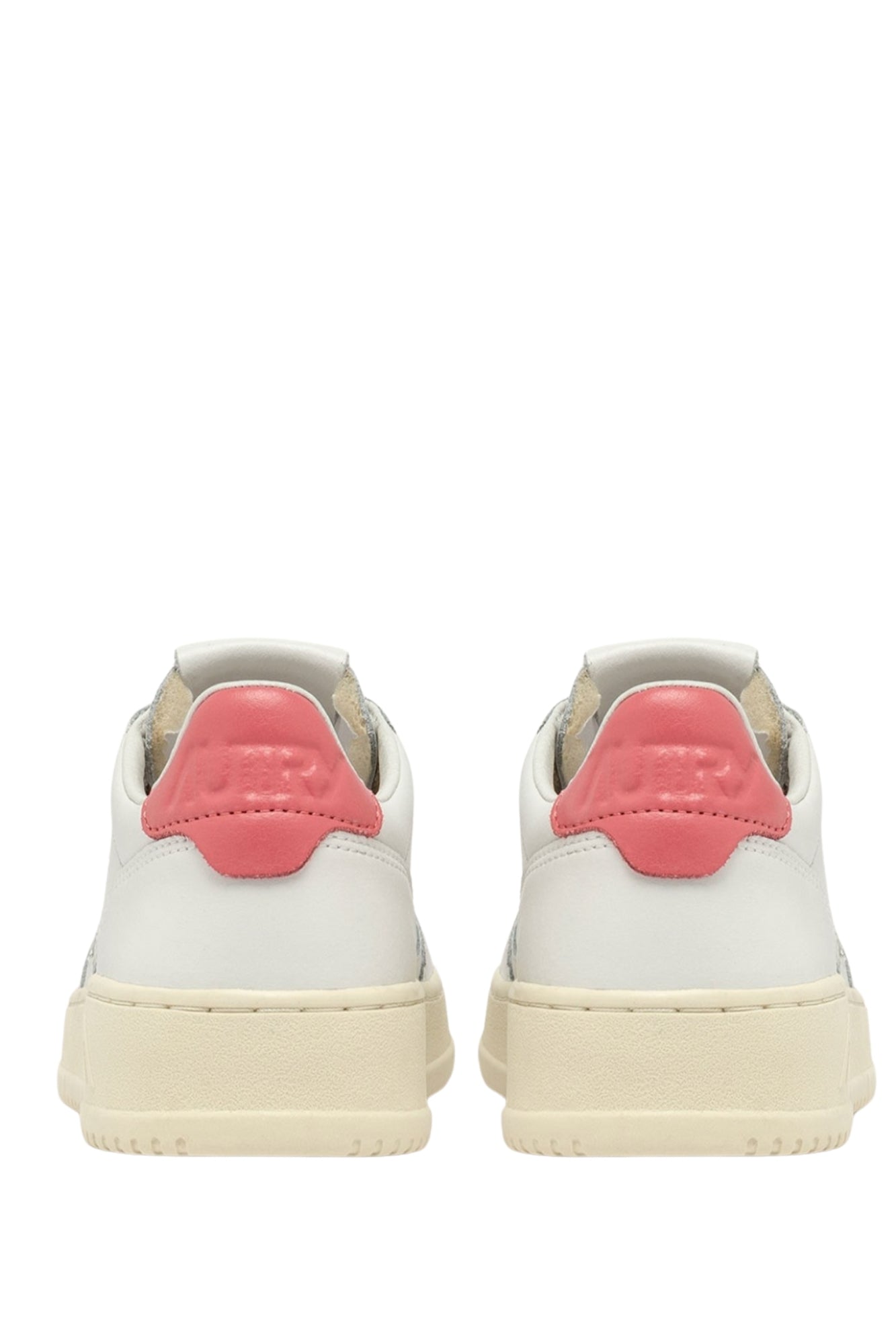 MEDALIST LOW SNEAKERS IN WHITE AND TEAROSE LEATHER