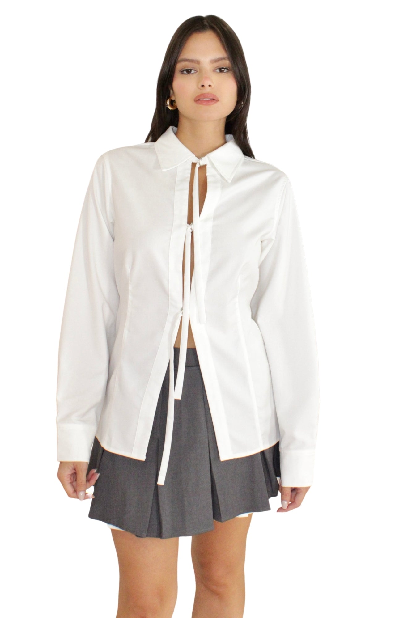 STRAP ADJUSTERS POPLIP COLLARED SHIRT