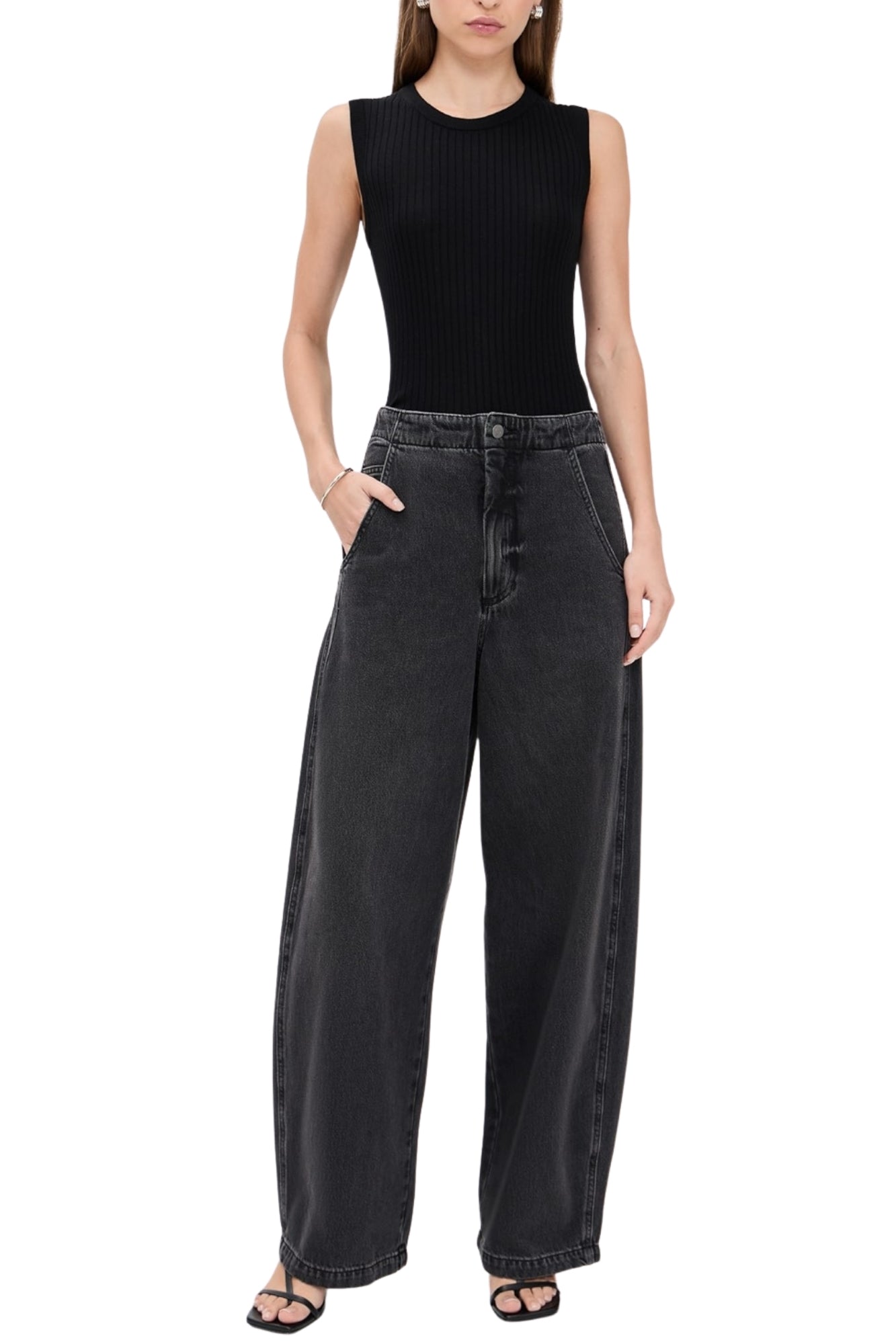 LOTTIE HIGH RISE RELAXED BOWED LEG ZEN