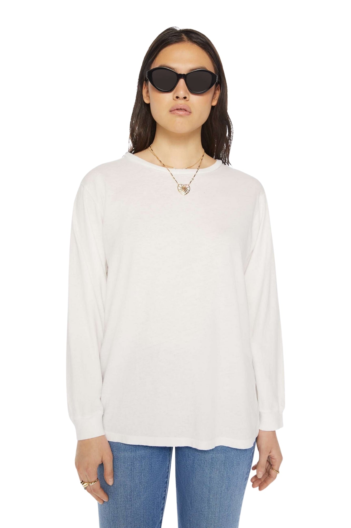 THE LONG SLEEVE ROWDY BRIGHT WHITE