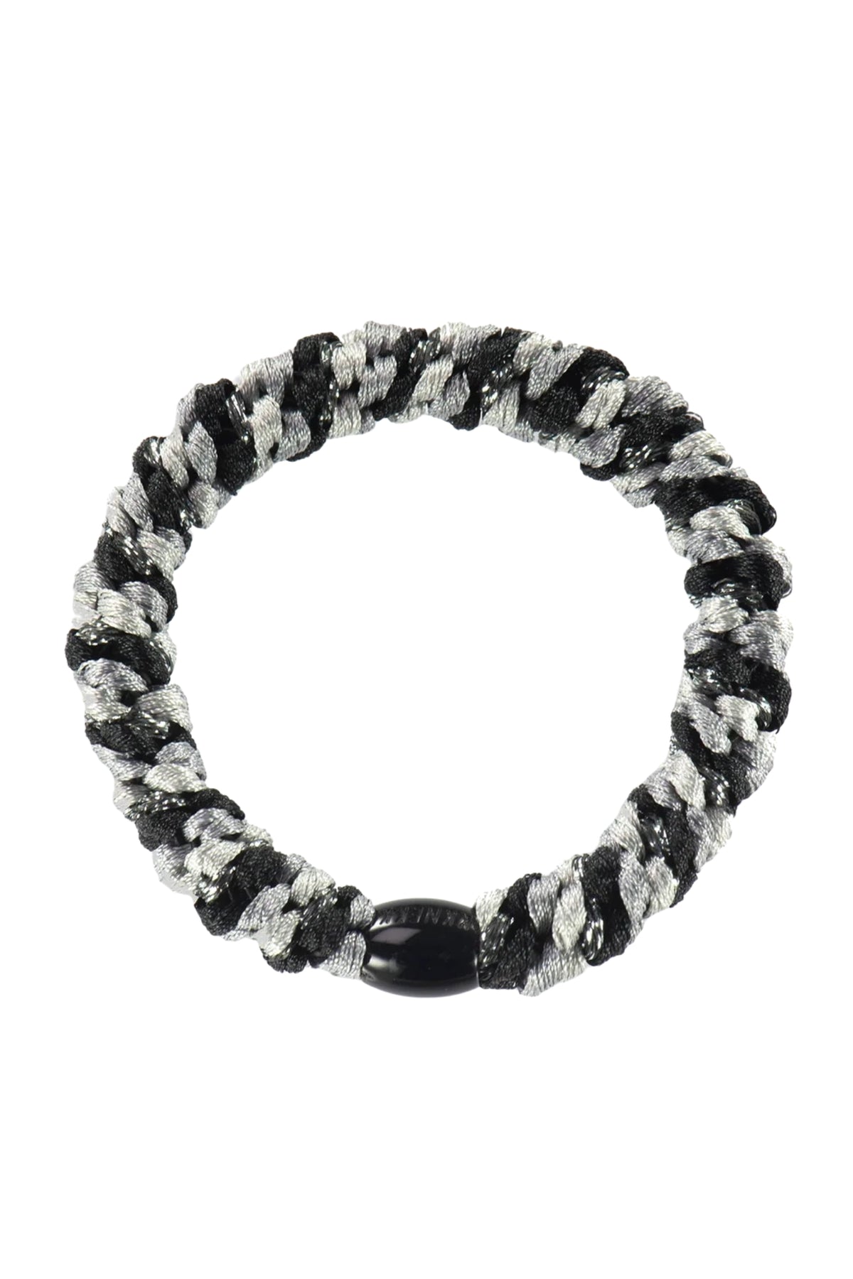 MIX BLACK GREY GLITTER HAIR TIE