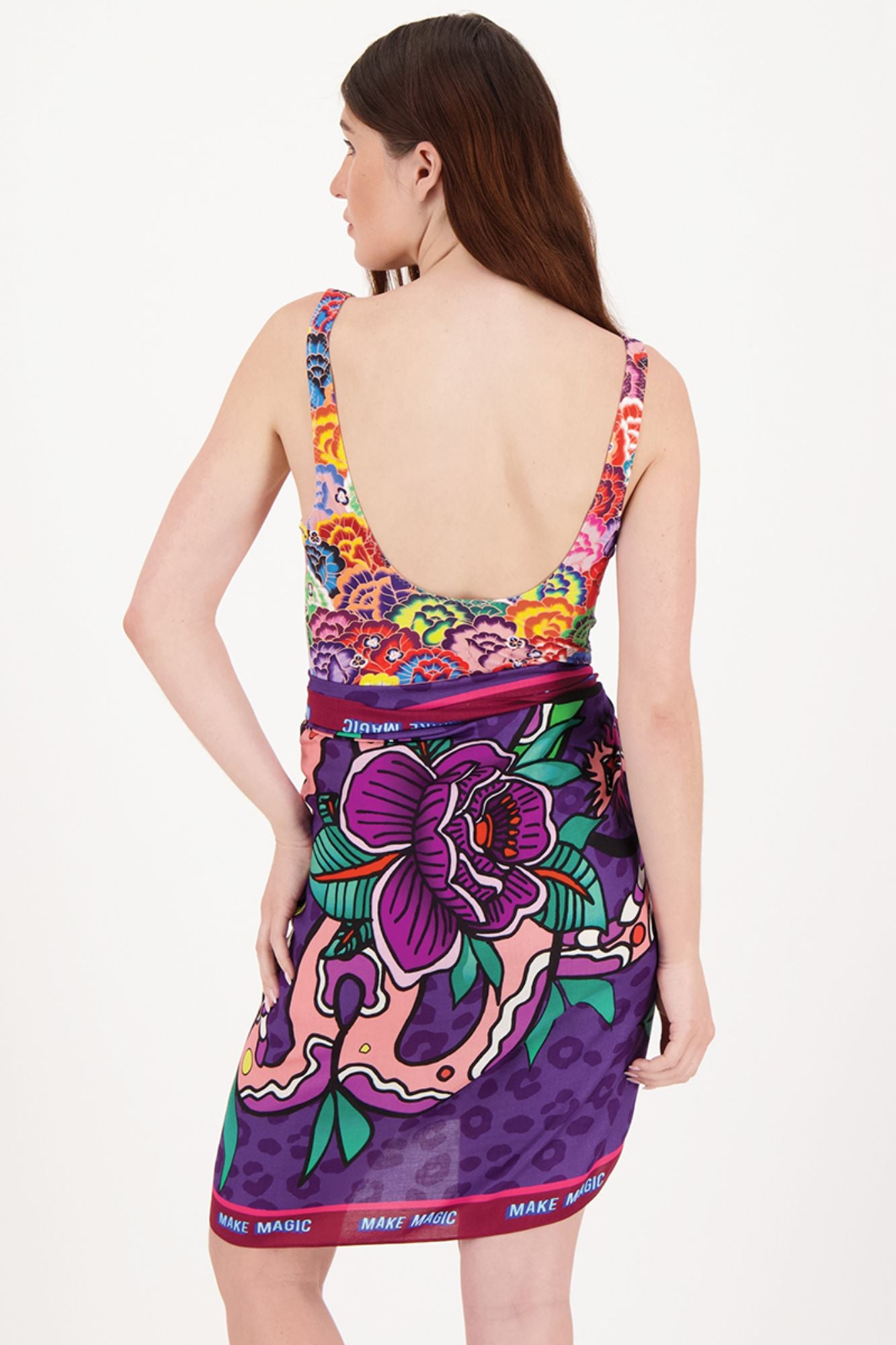 TESSA TWISTED LOVE PRINTED SWIMSUIT