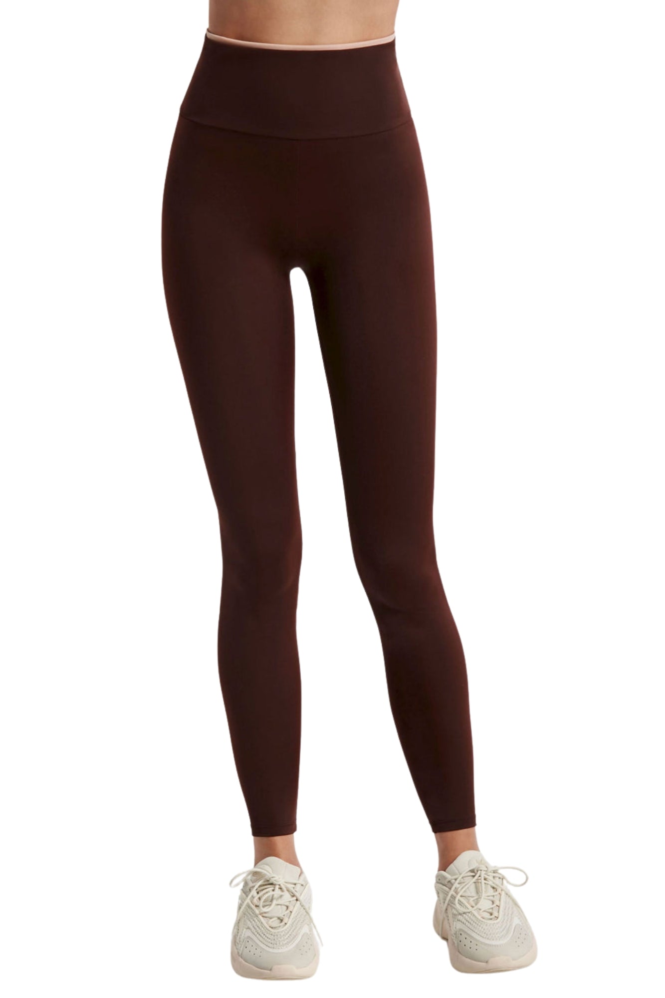 ROW BLOCKED BAND AUBERGINE LEGGING