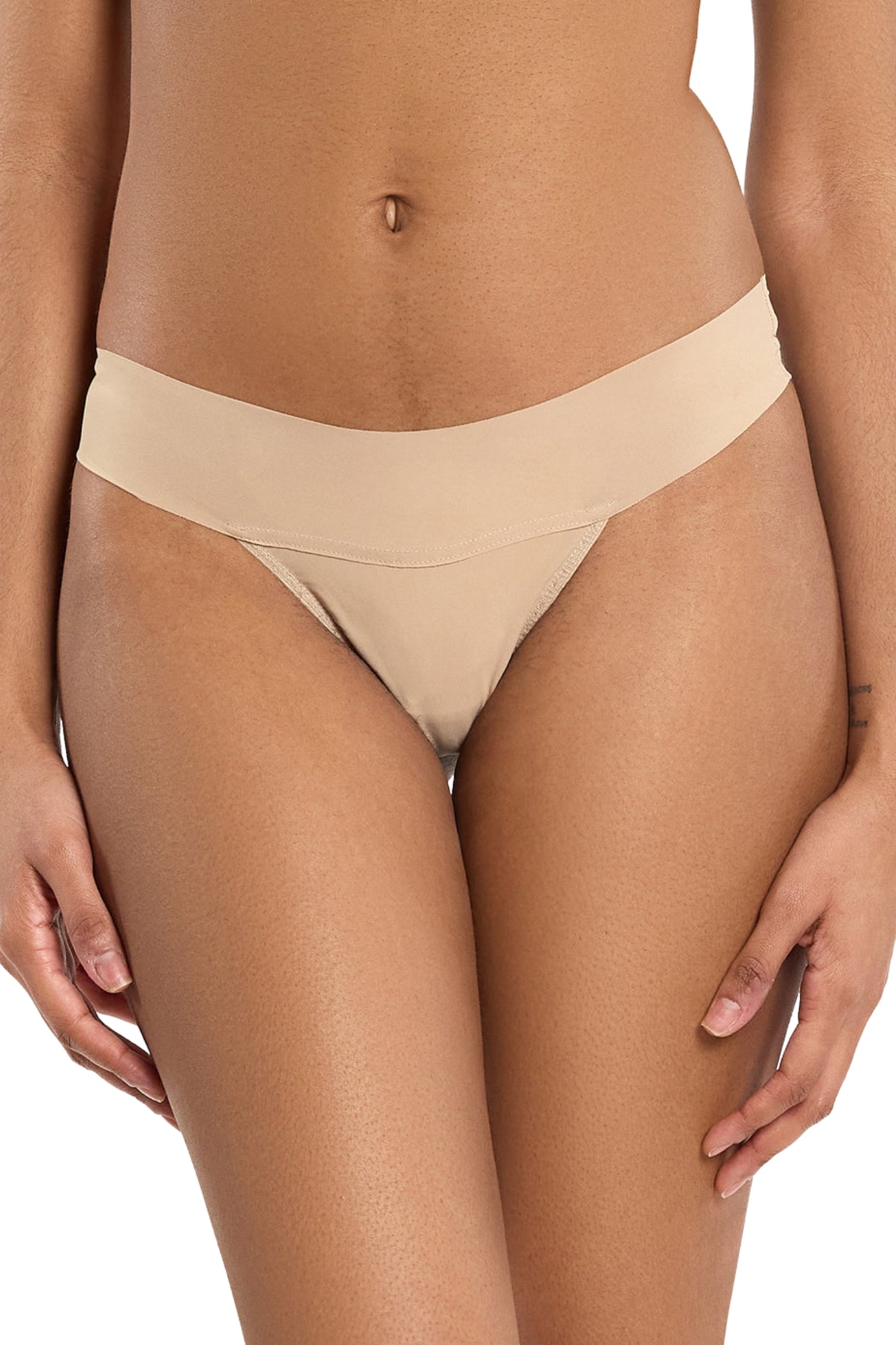 TAUPE BREATHSOFT NATURAL RISE THONG