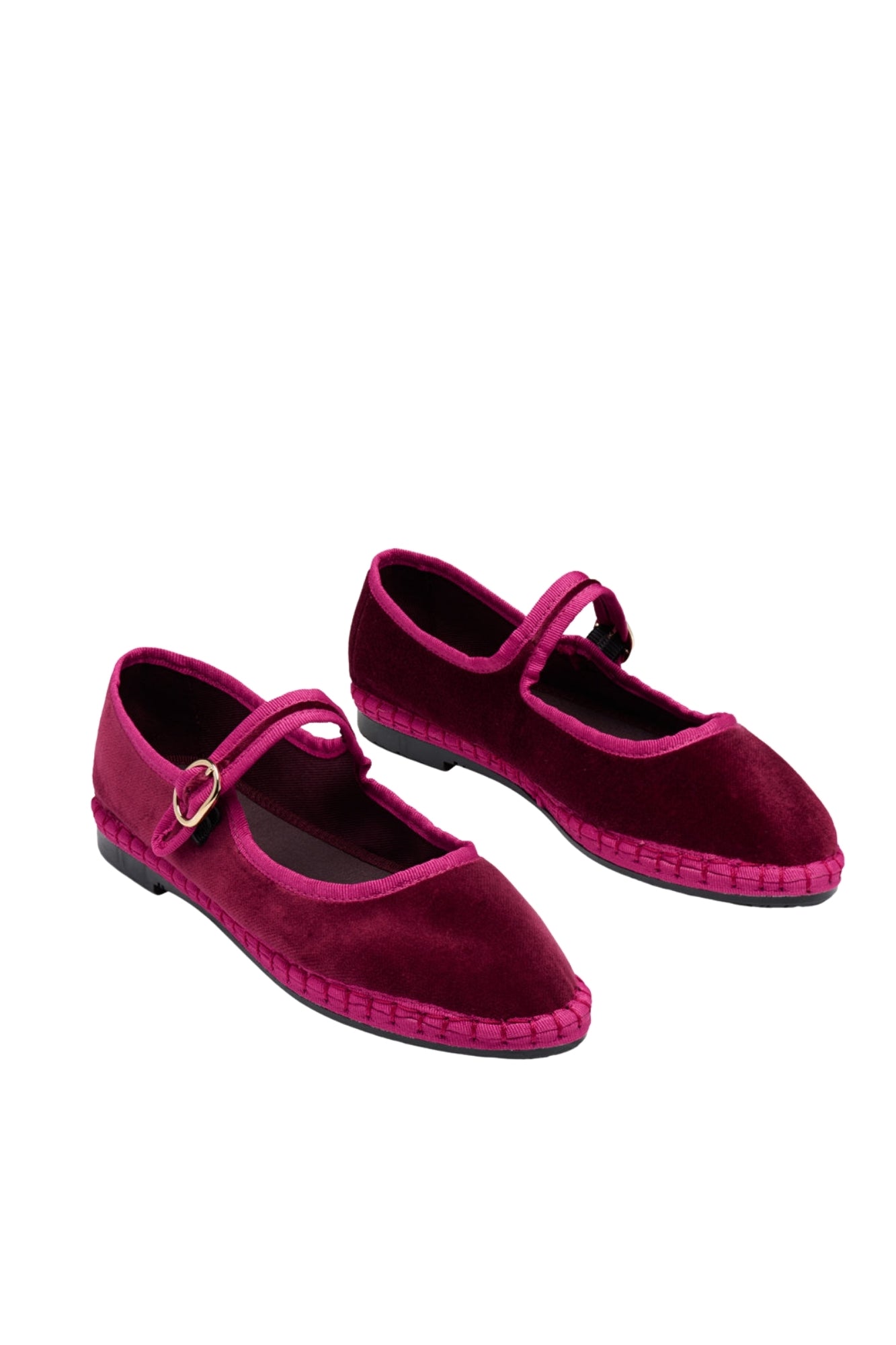 URSULA MARY JANE GRANATE VELVET