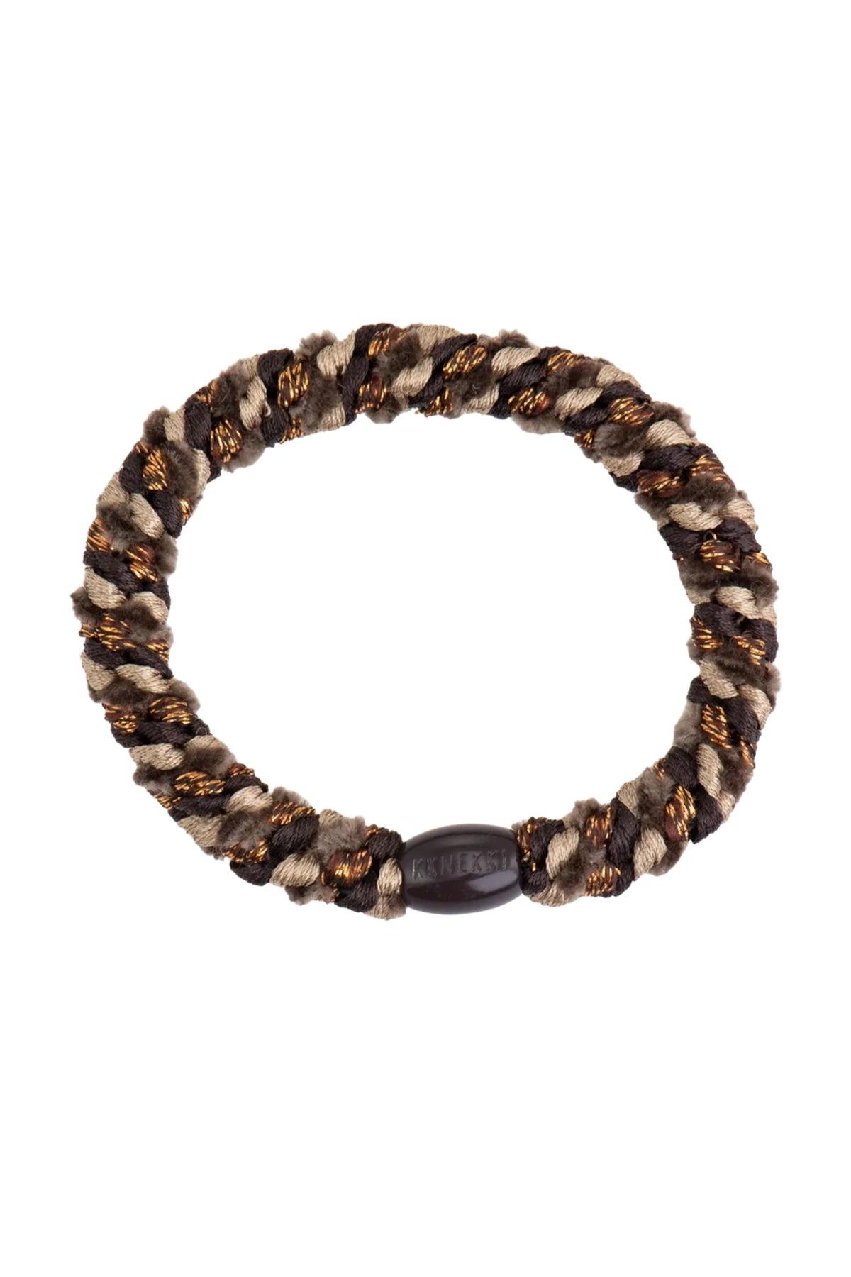 MIX MOSS BROWN GLITTER HAIR TIE