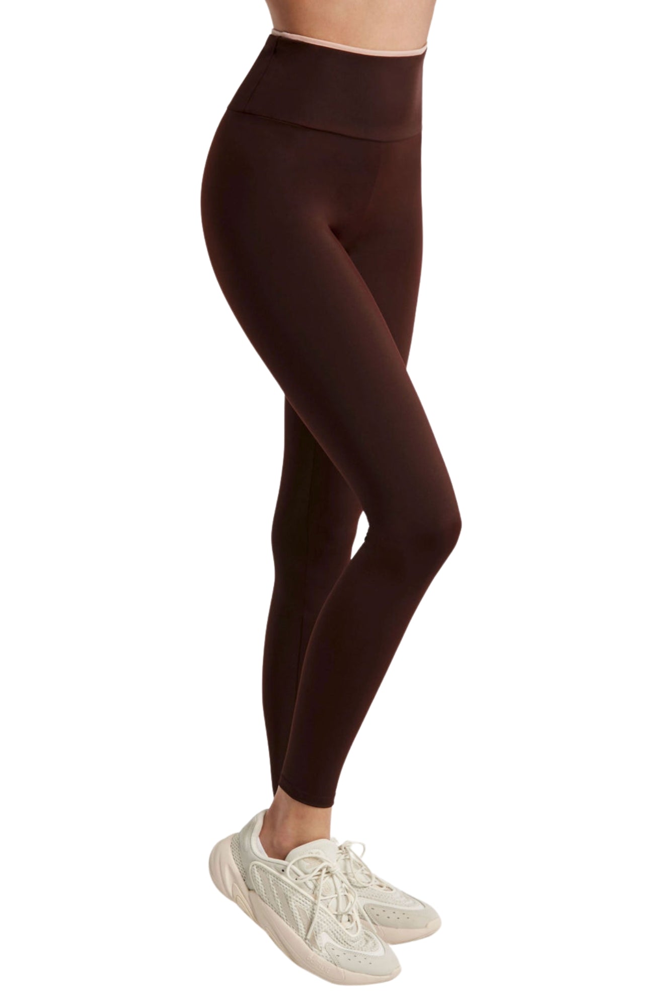 ROW BLOCKED BAND AUBERGINE LEGGING