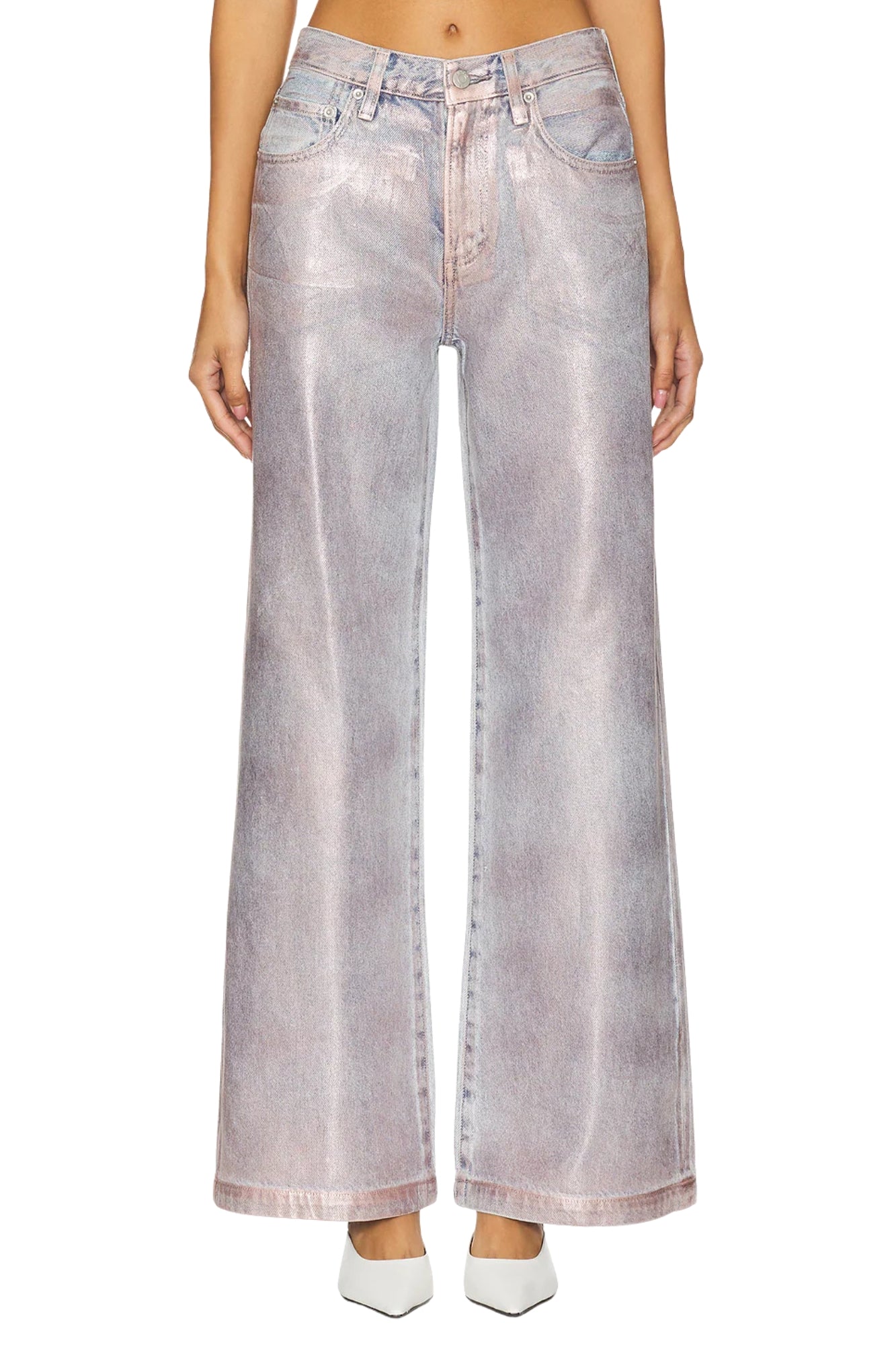 JADYN LOW SLUNG TINSEL PALAZZO