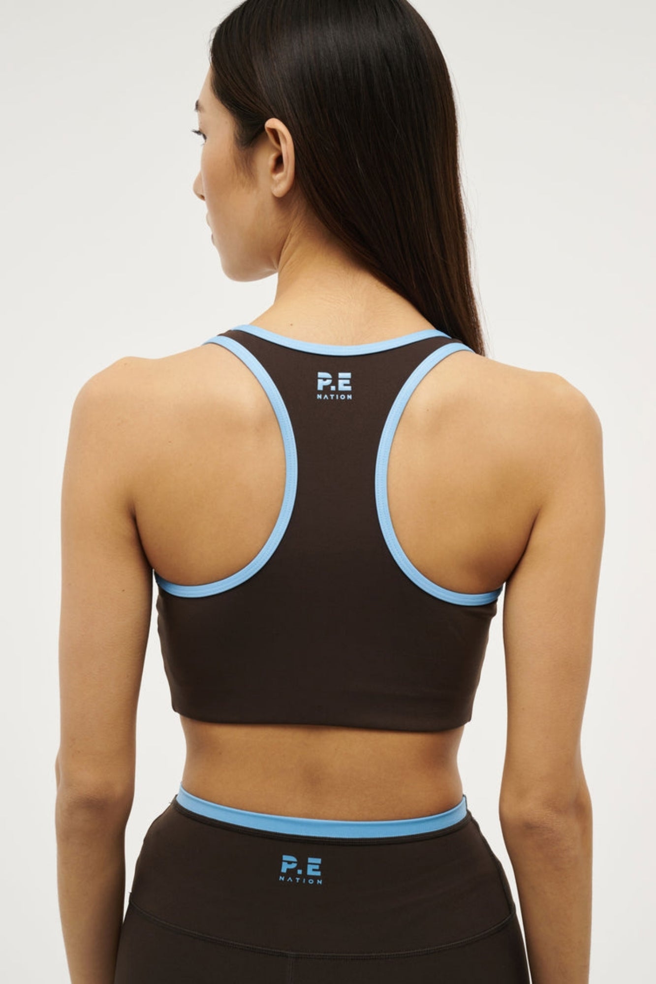 STELLAR COFFEE BRIGHT BLUE SPORTS BRA