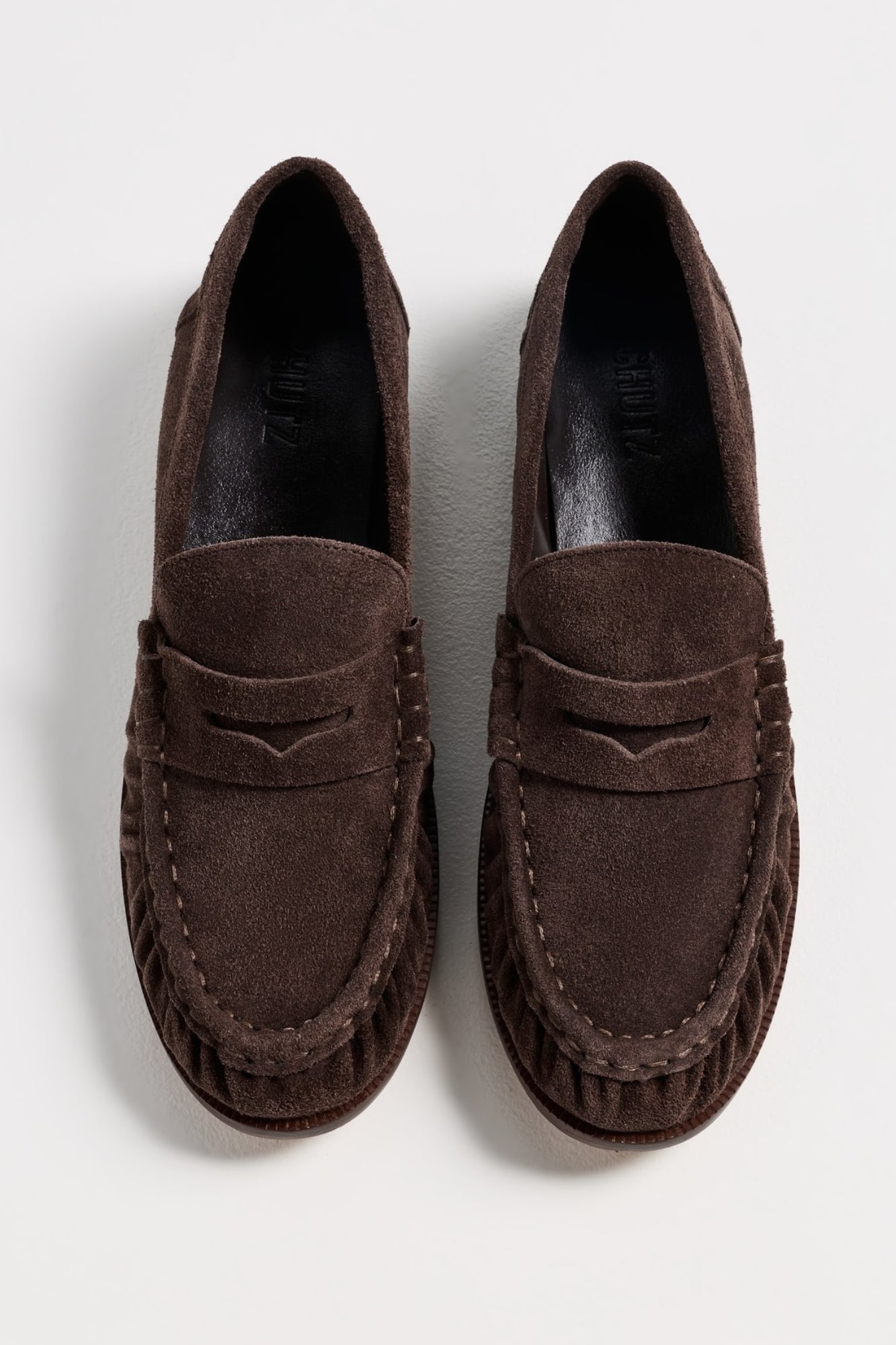TYCHE SUEDE FLAT IN BROWN