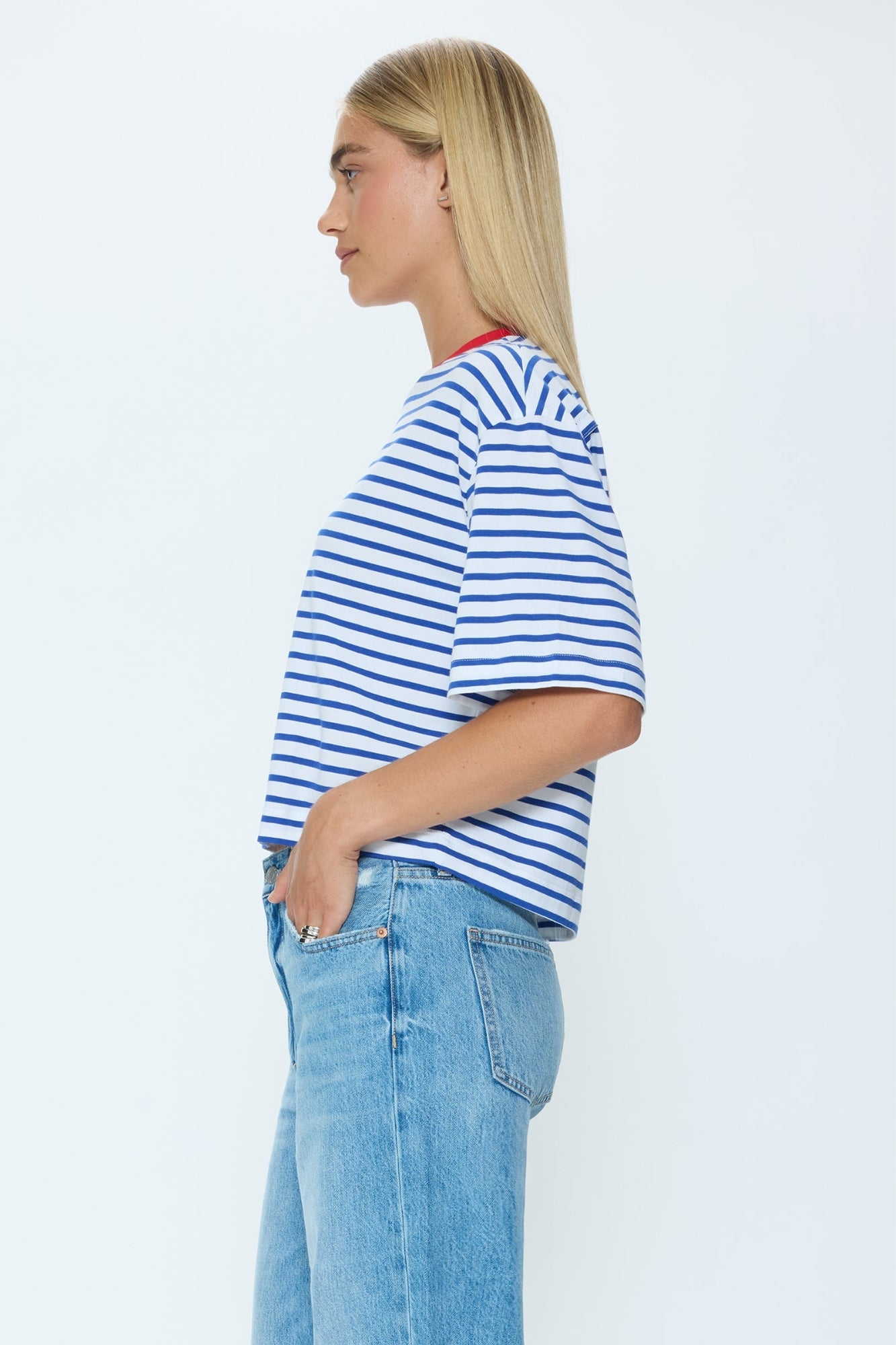 MAE CROPPED TEE MARITIME RED