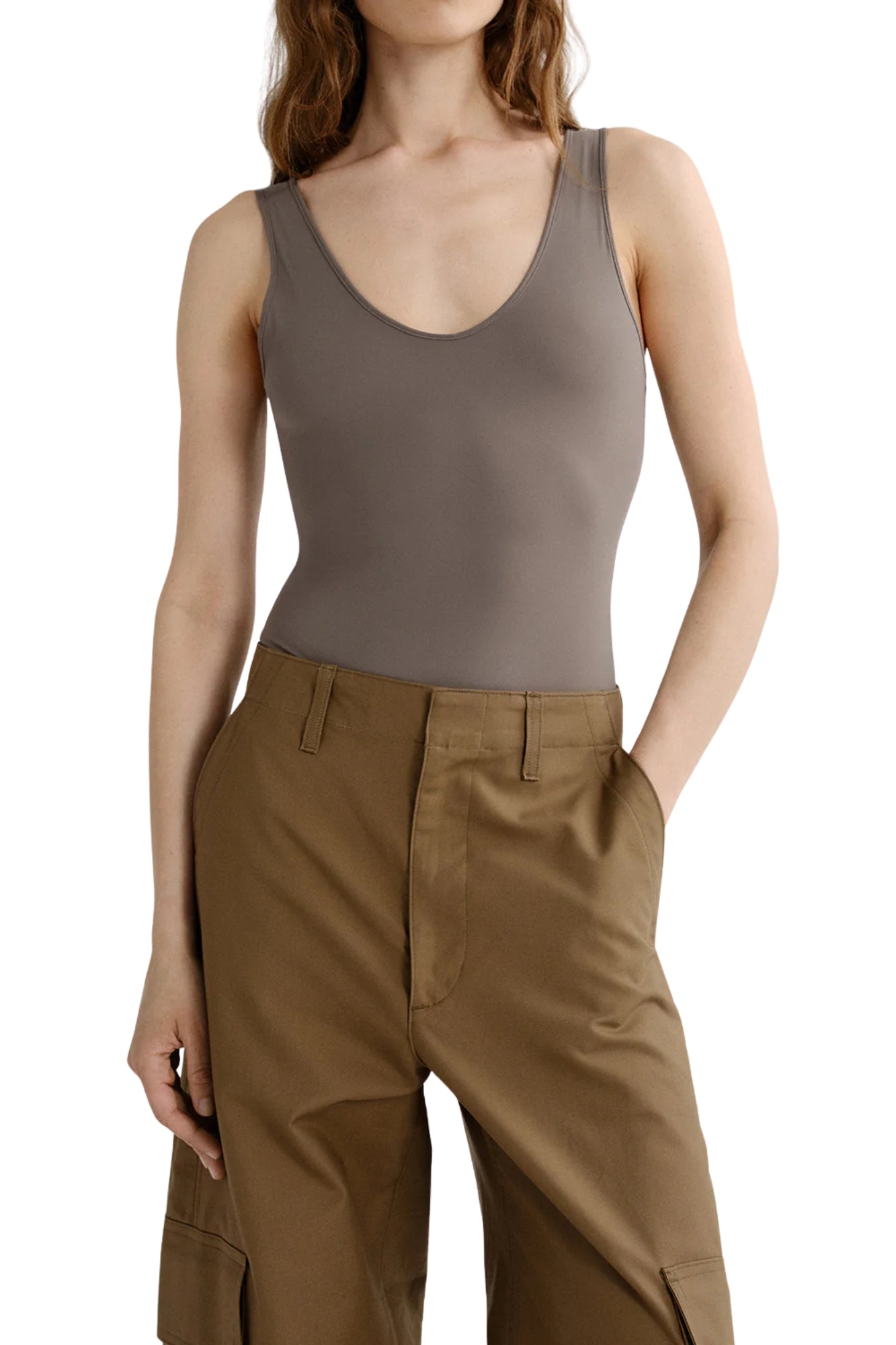 TORA BODYSUIT IN MINK
