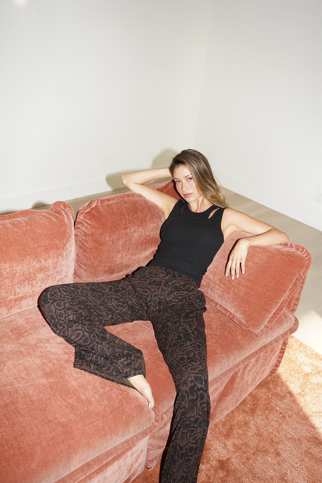 ALLEN RIB TANK IN BLACK