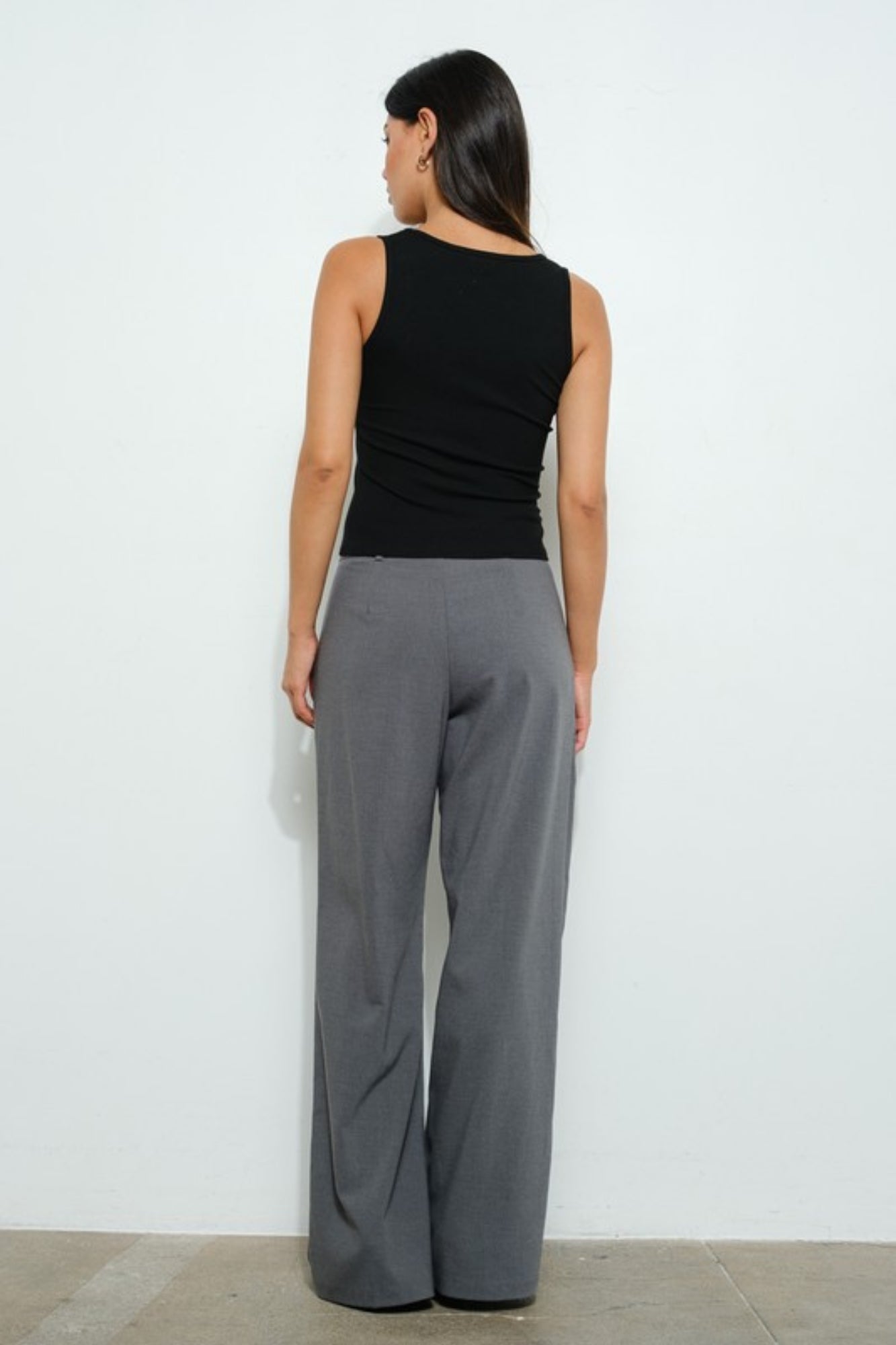 MARTINI BLACK EMBROIDERED TANK