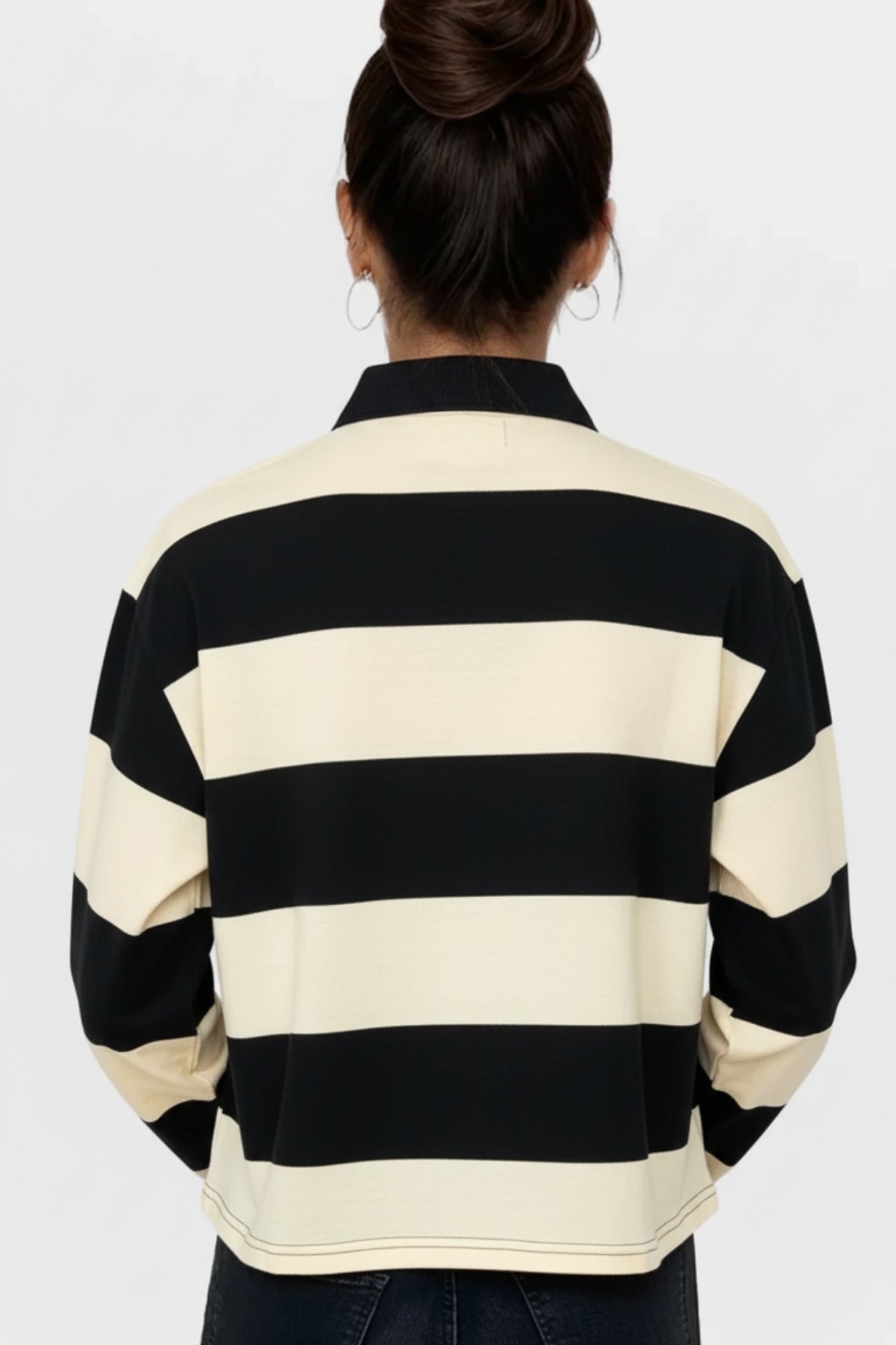 MARYSE VINTAGE WHITE RUGBY SHIRT