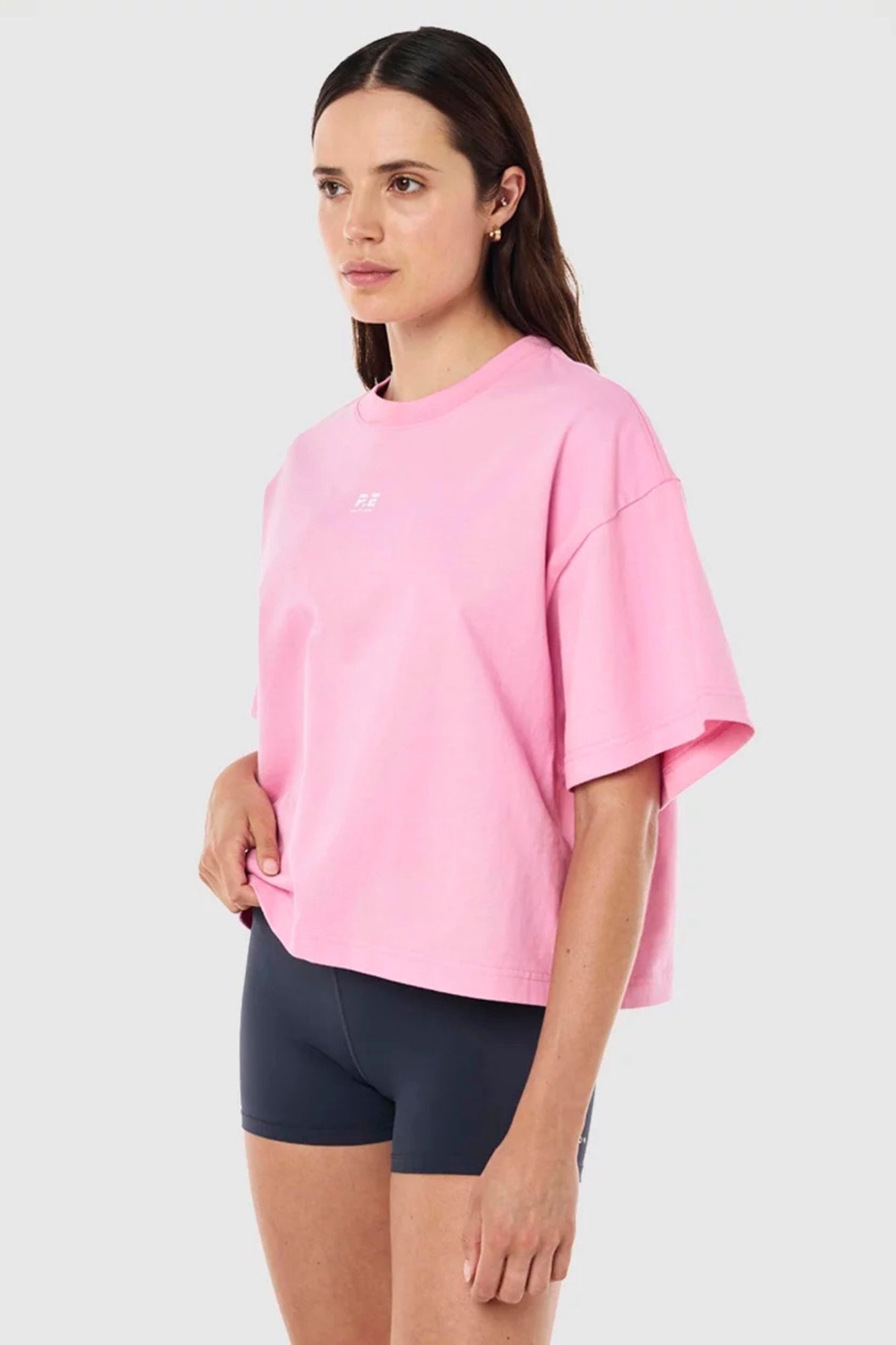 SUPERFINE TEE IN PRISM PINK