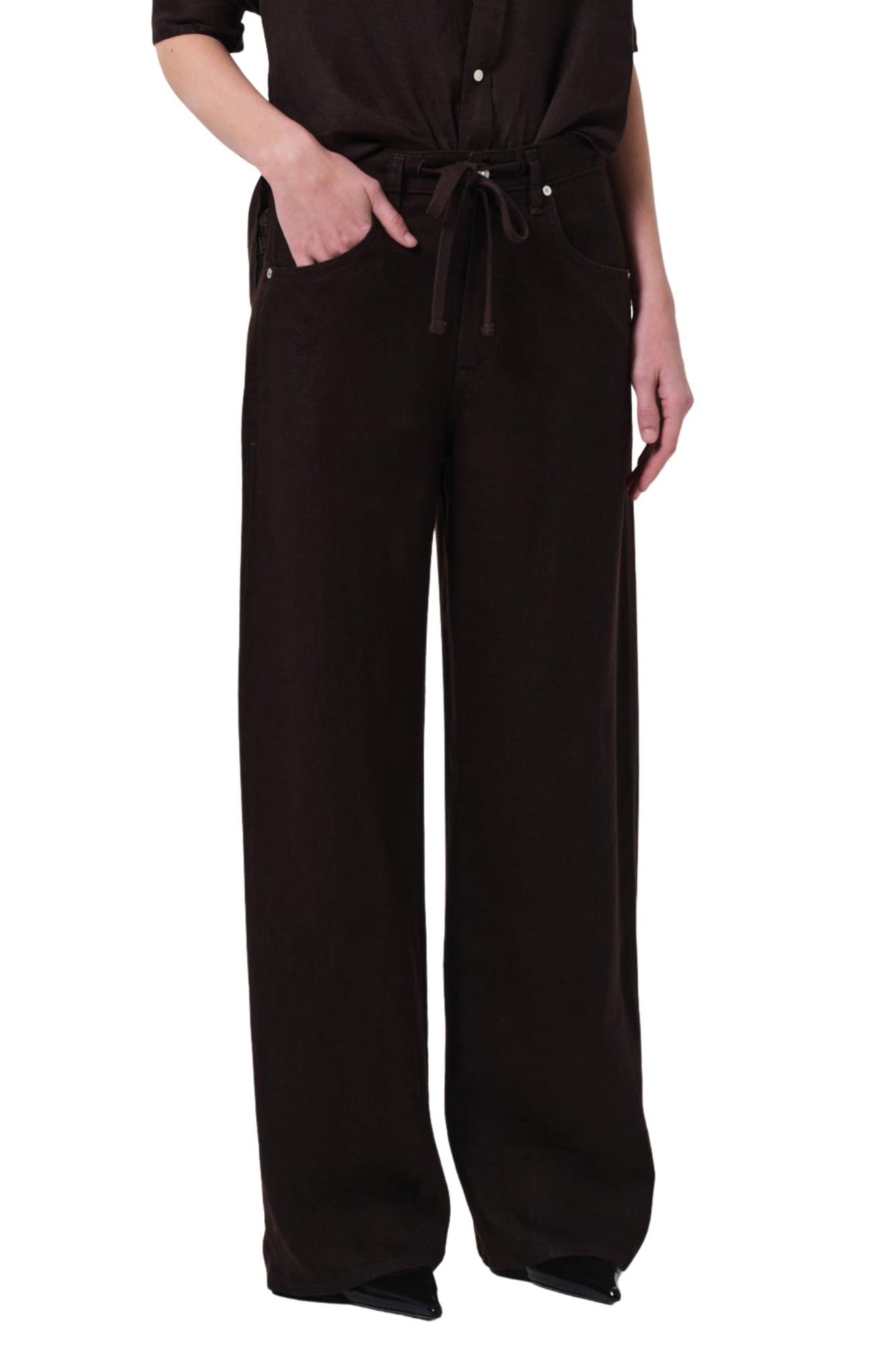 BRYNN DRAWSTRING TROUSER IN LINEN