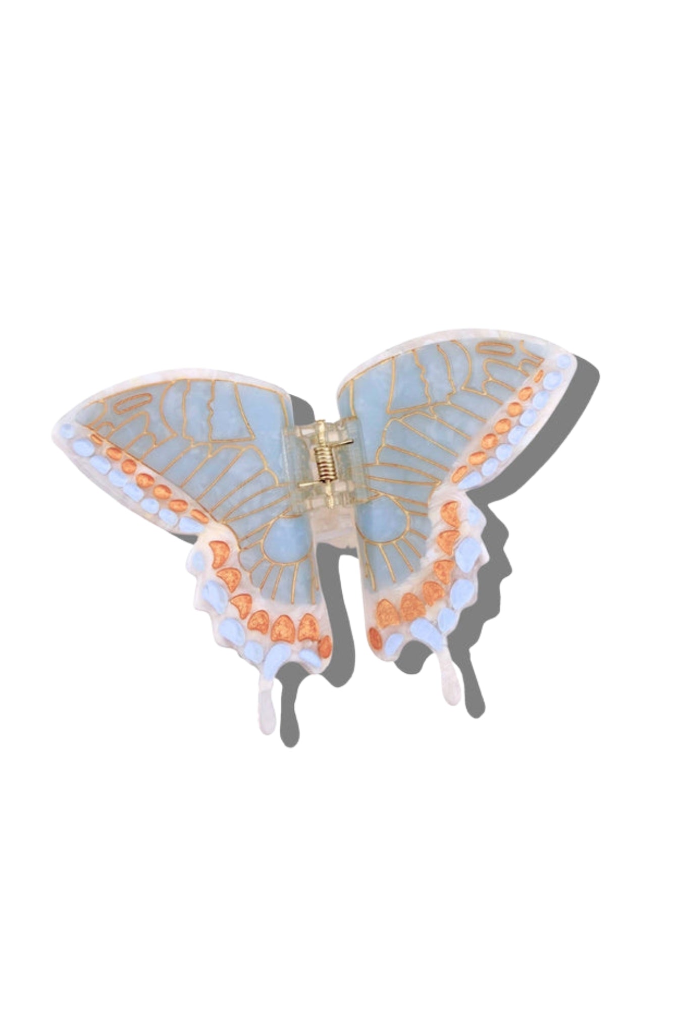 HAND PAINTED SWALLOWTAIL BUTTERFLY CLAW HAIR