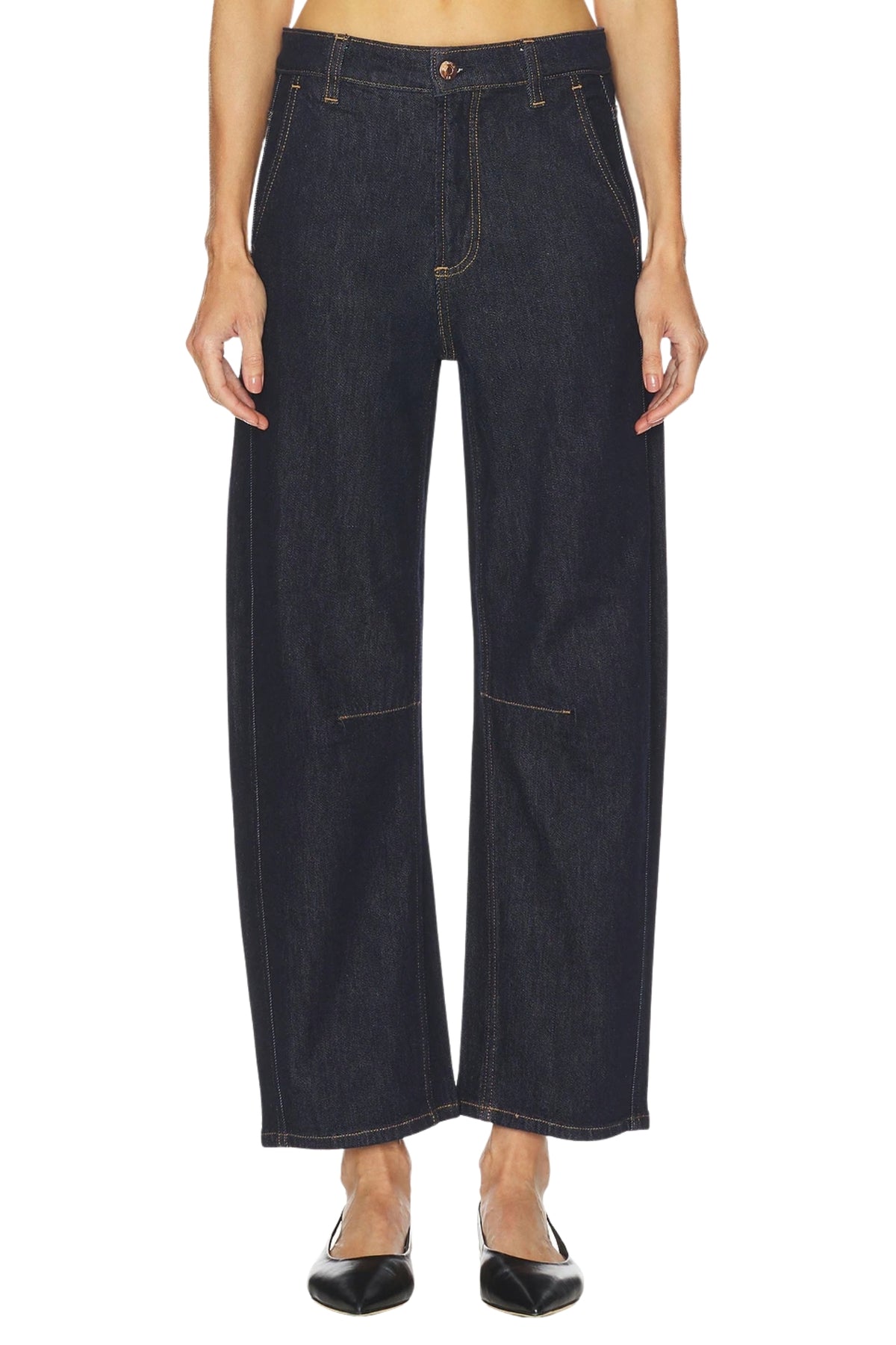 BEAU SEAMED CRESCENT NIGHTFALL RAW JEAN