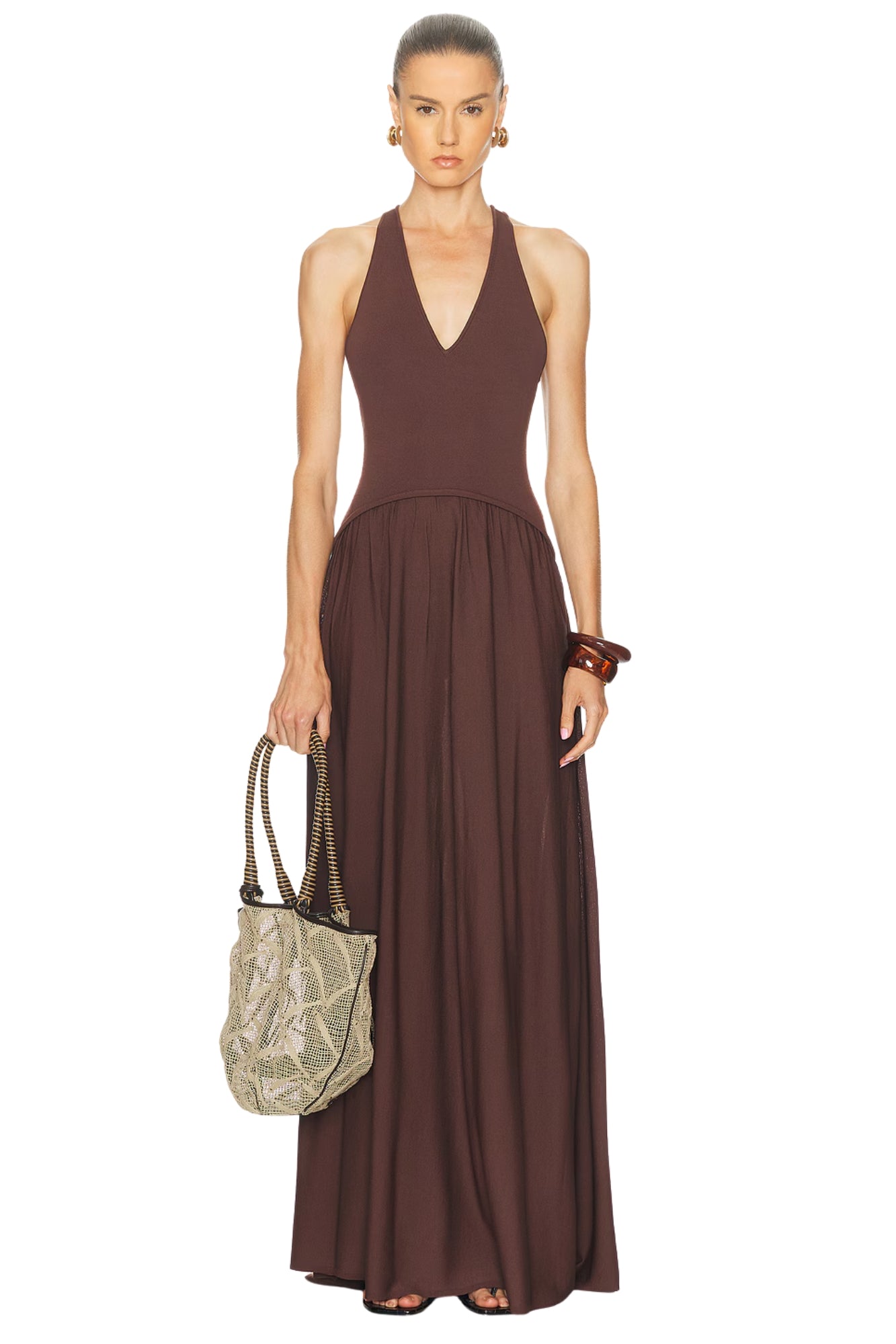 THE MAGGIE RAISIN BROWN DRESS