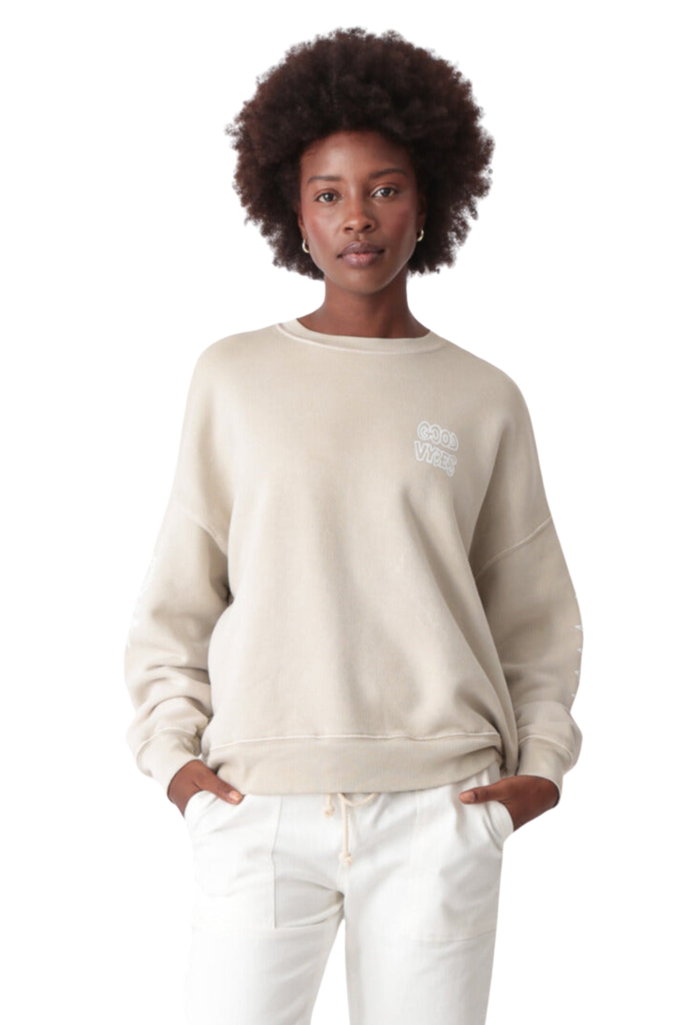 ATLAS SWEATSHIRT GOOD VYBES SAND CLOUD