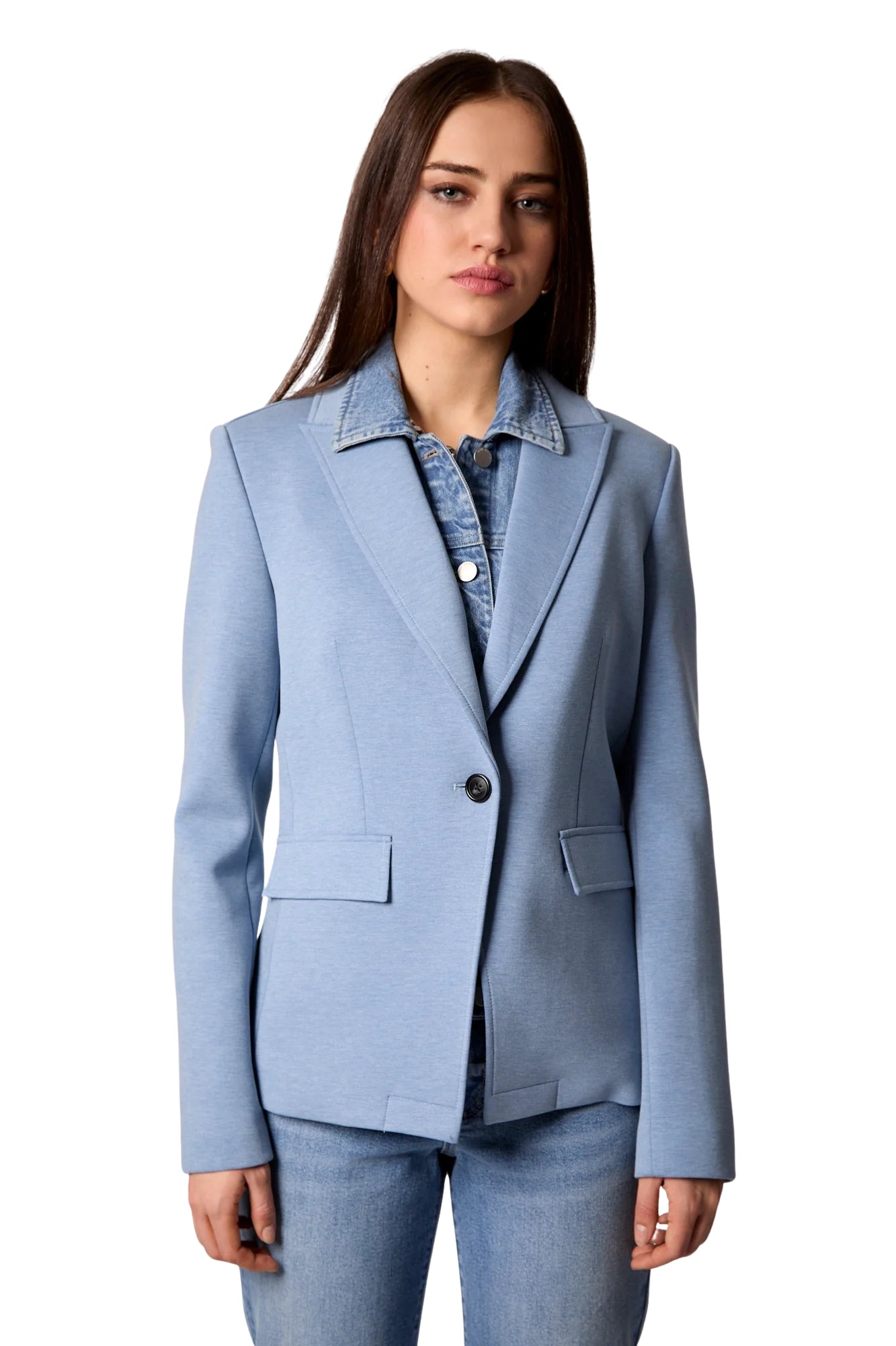 HELEN HEATHER BLUE BLAZER
