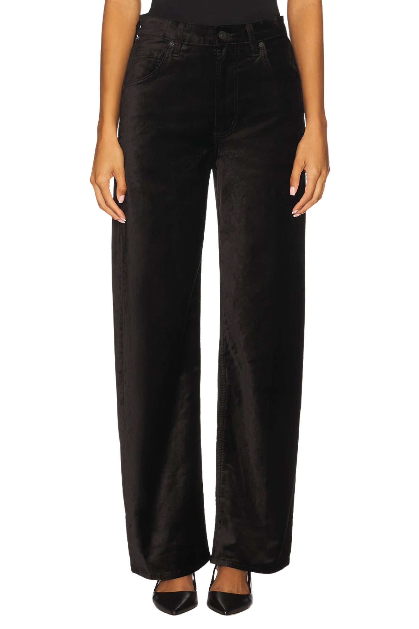 AYLA BAGGY BLACK IN VELVET