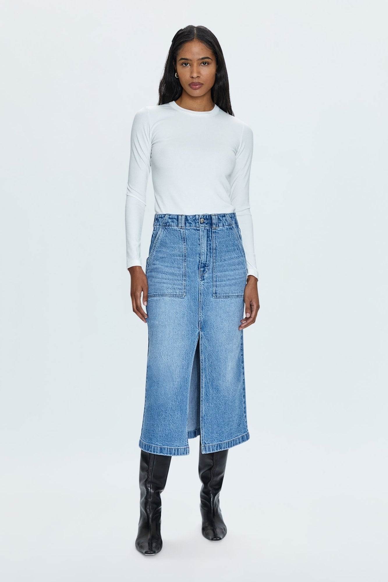 SAMMIE CARPENTER HIGH RISE UTILITY SKIRT