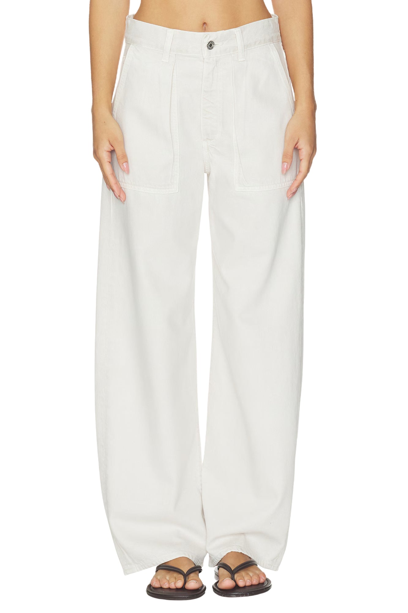 LOW CURVE UTILITY JEAN IN BONE
