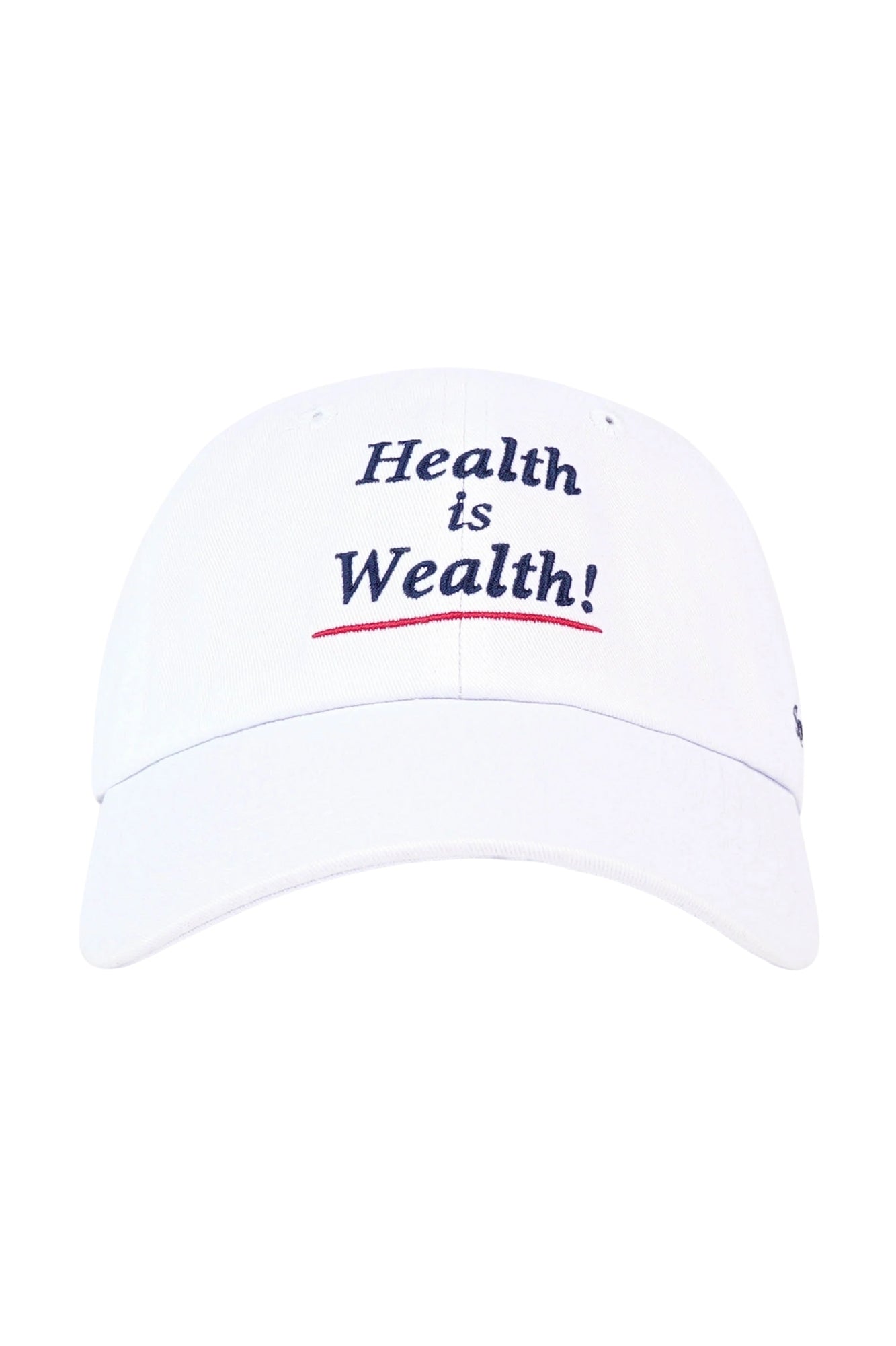 HEALTH IS WEALTH WHITE HAT