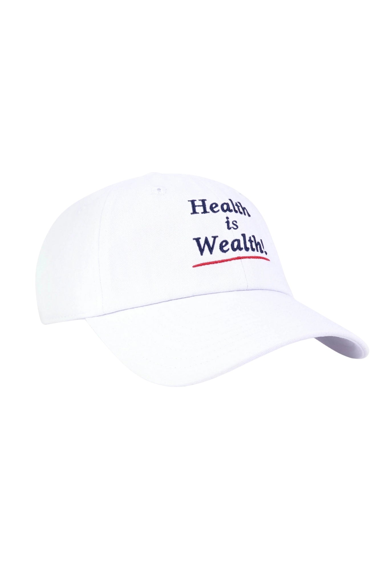 HEALTH IS WEALTH WHITE HAT