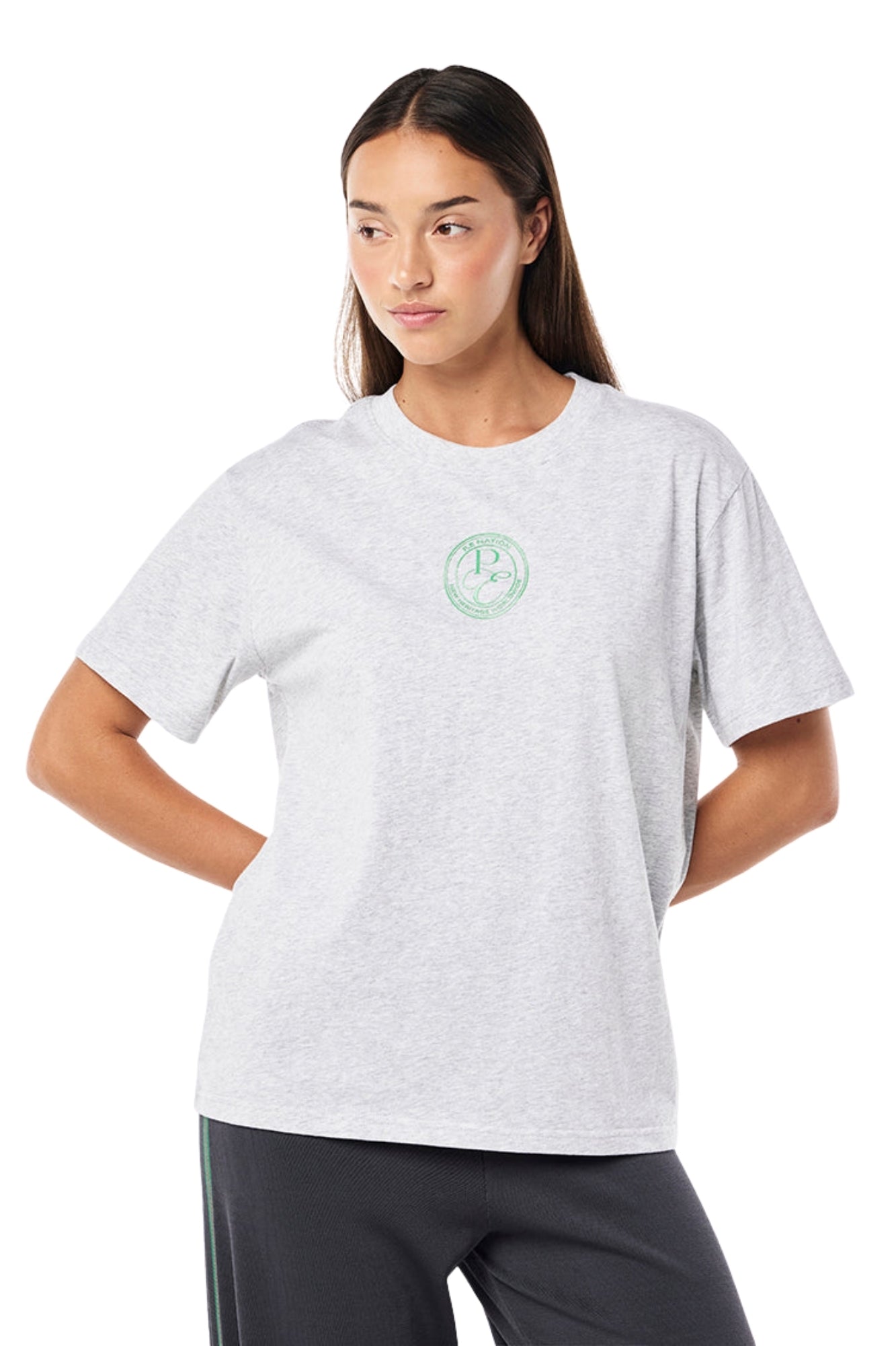 EXPOSITION 2 GREY MARLE TEE