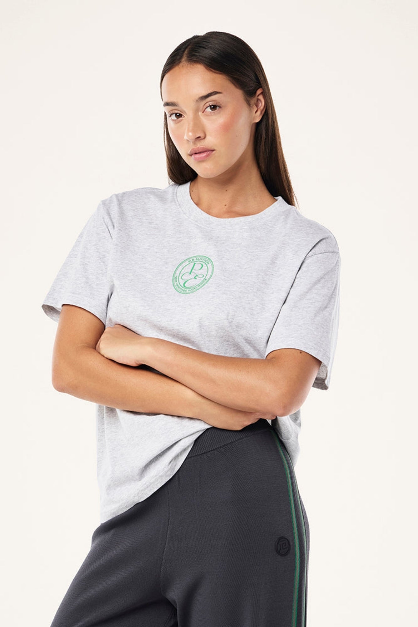 EXPOSITION 2 GREY MARLE TEE