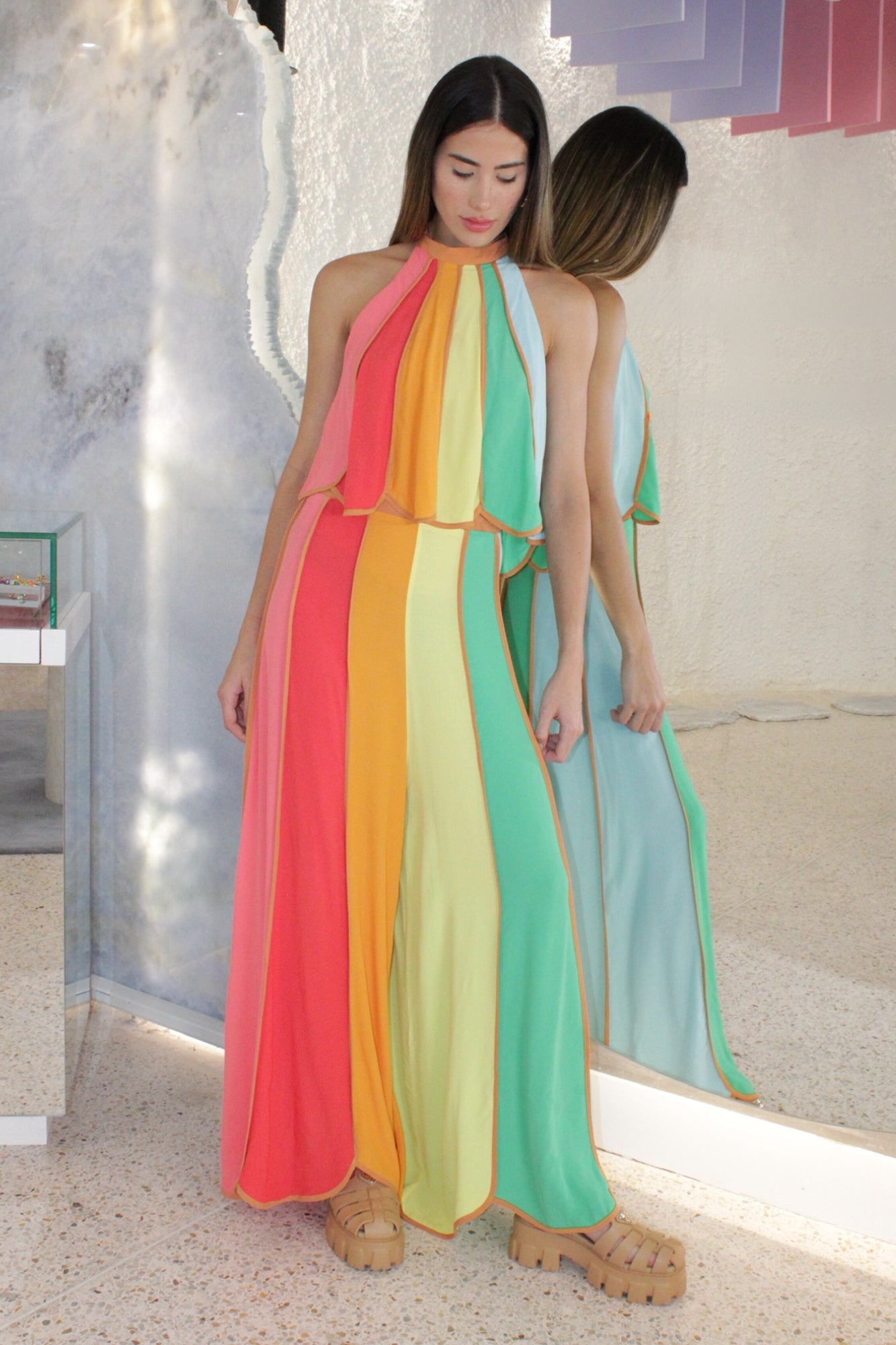 ROSA GERANIO CALCA NUVEM SET