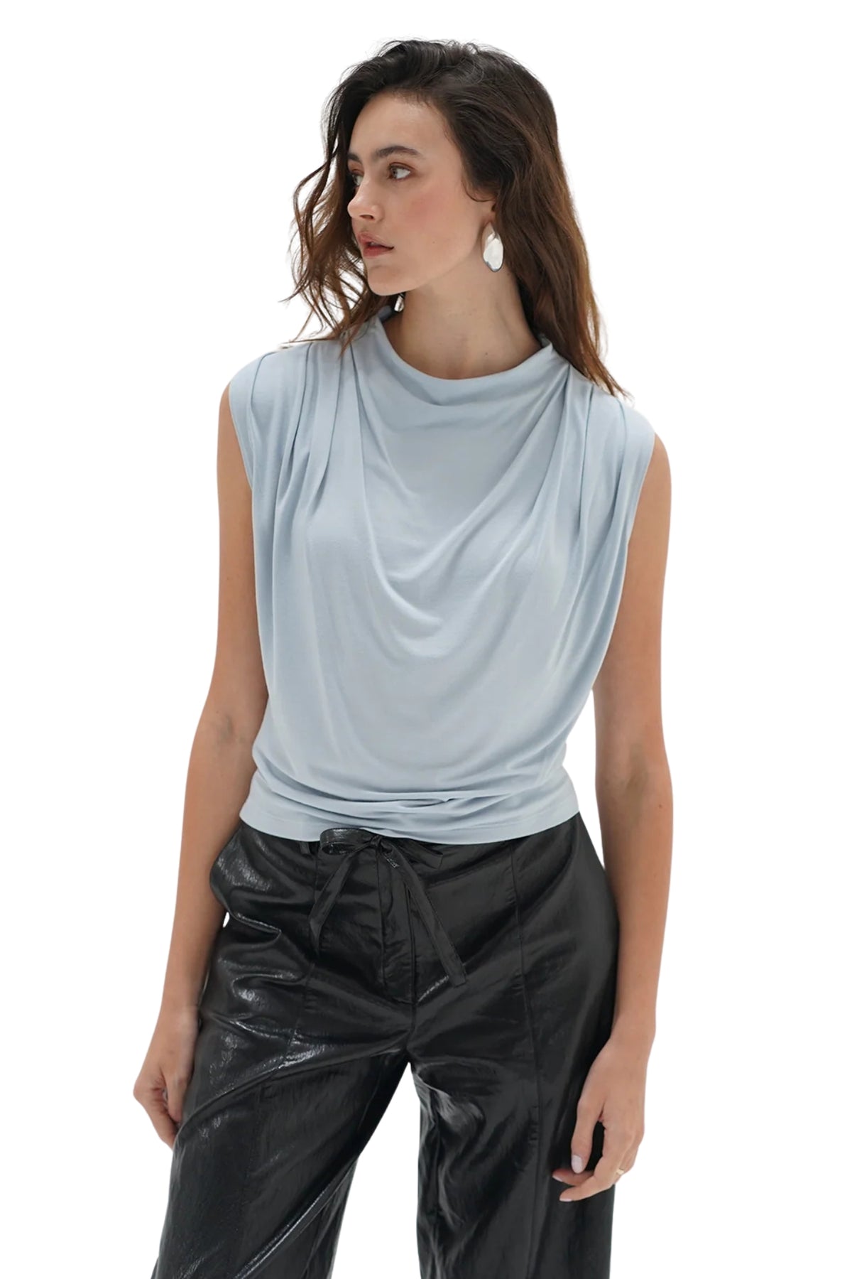 MIRA TOP IN STARLIGHT BLUE