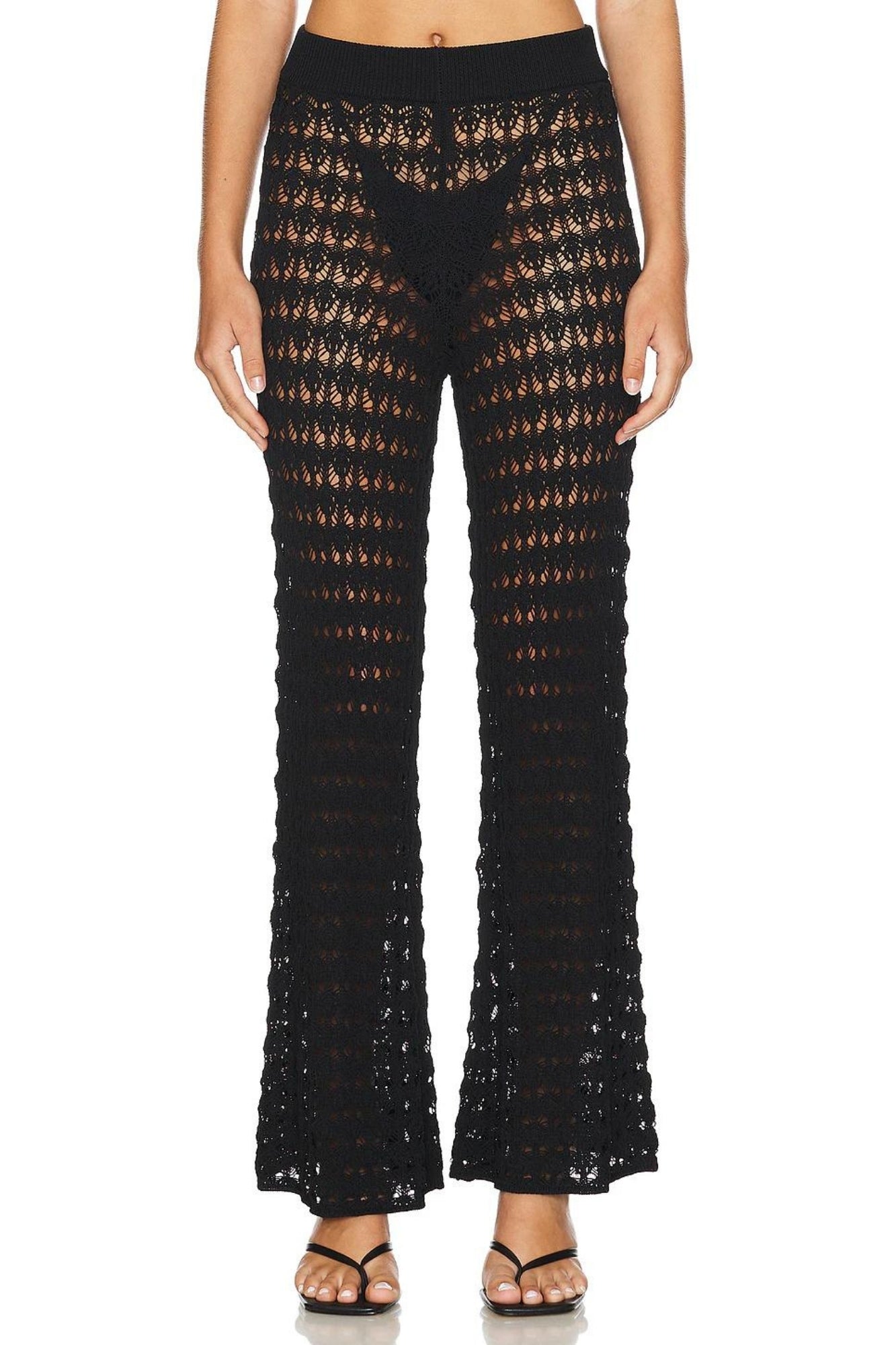 DELFINA BIANCA CROCHET BLACK SET