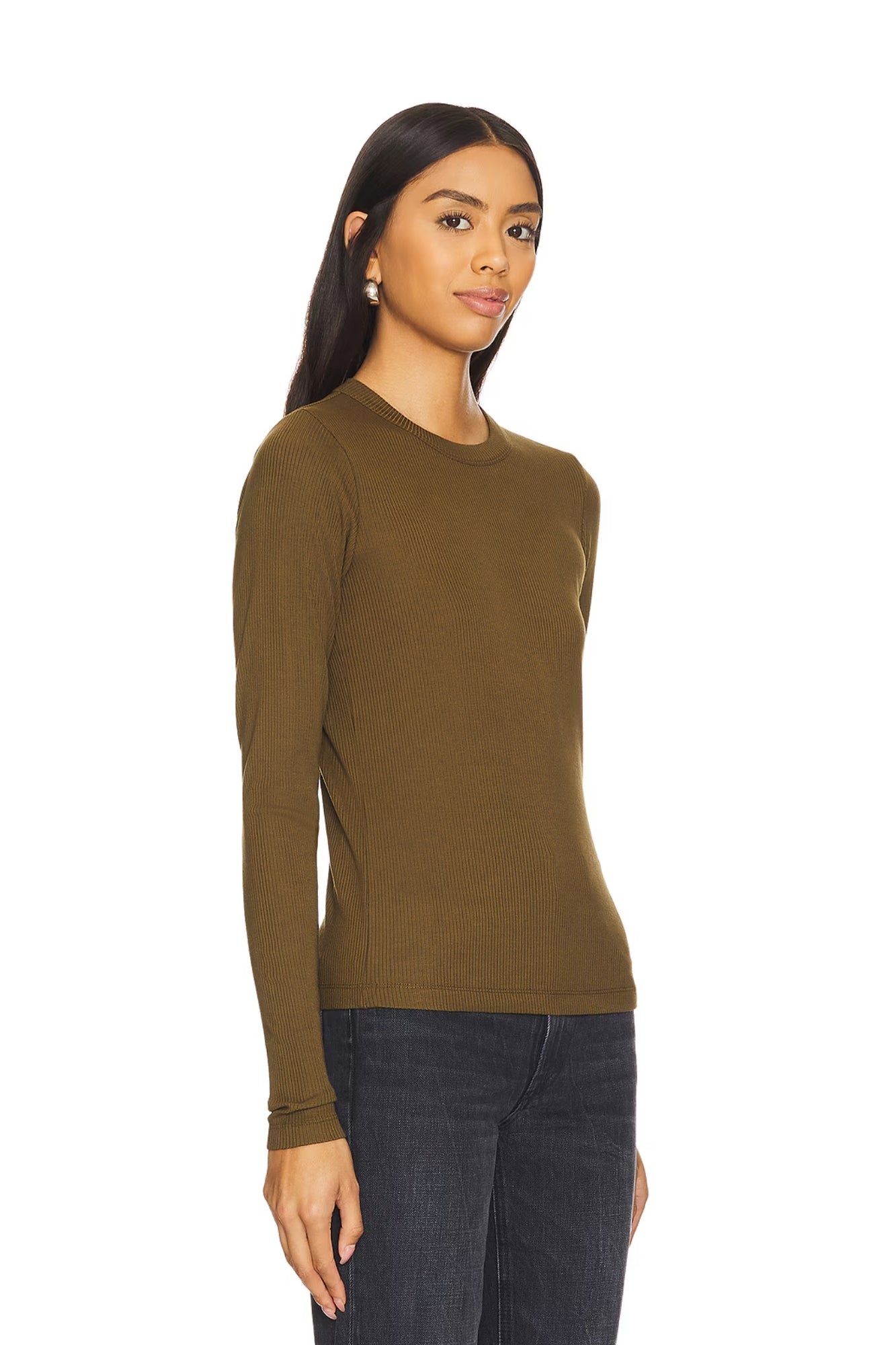 BAILEY LONG SLEEVE CREWNECK TOP IN ADMIRAL
