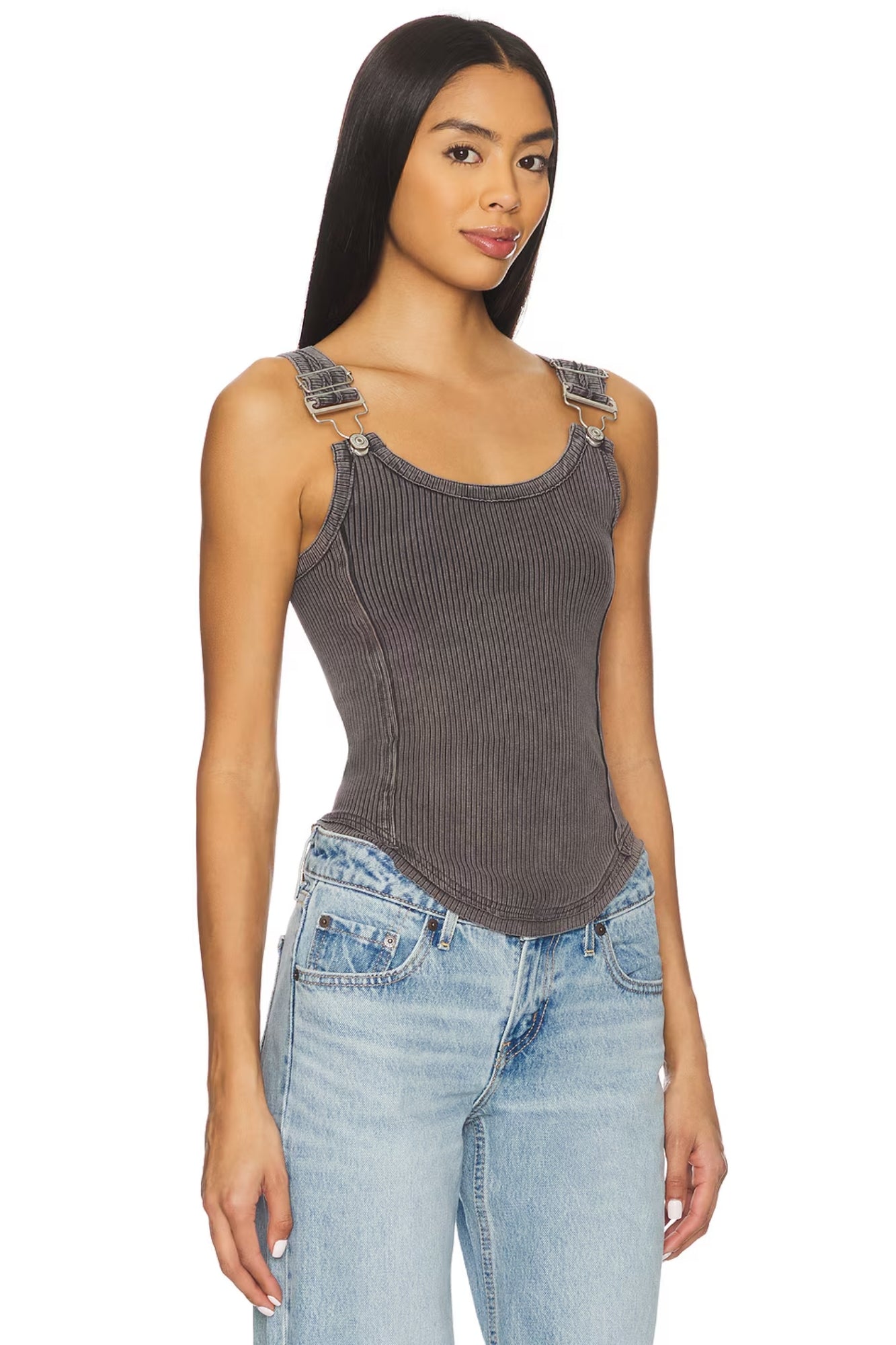 JAMIE BUCKLE TANK IN BLACK