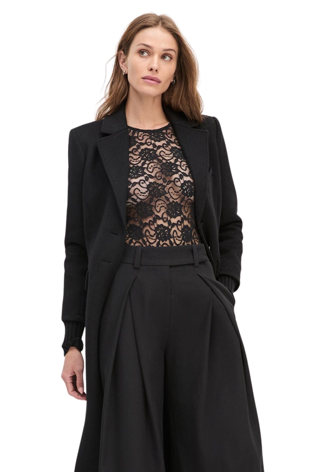 THE HEART OF A WOMAN BLACK BODYSUIT