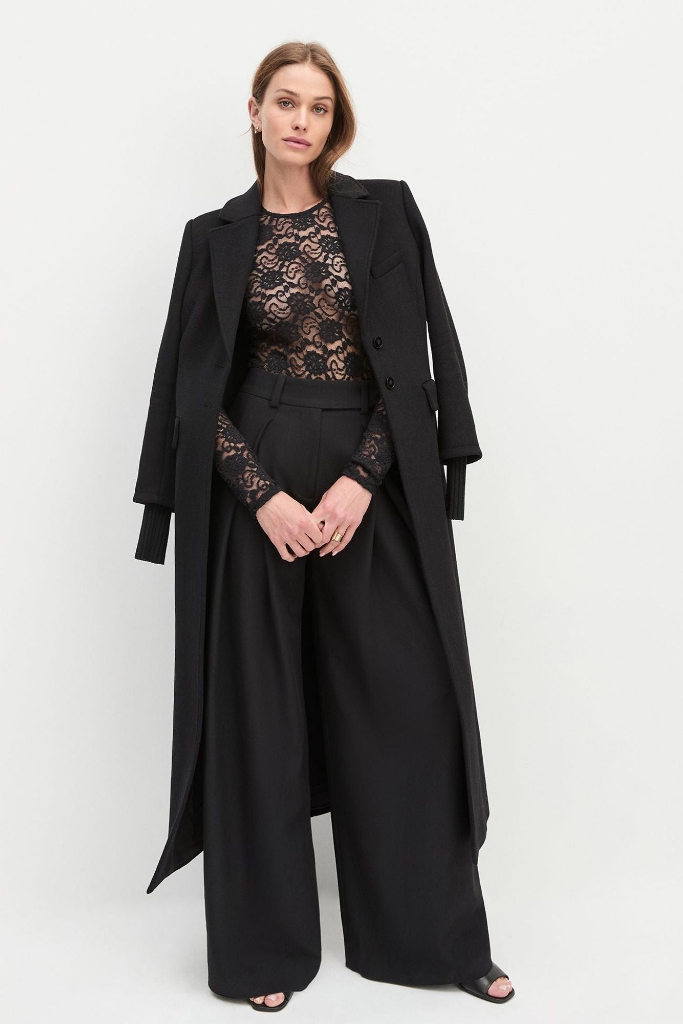 THE HEART OF A WOMAN BLACK BODYSUIT