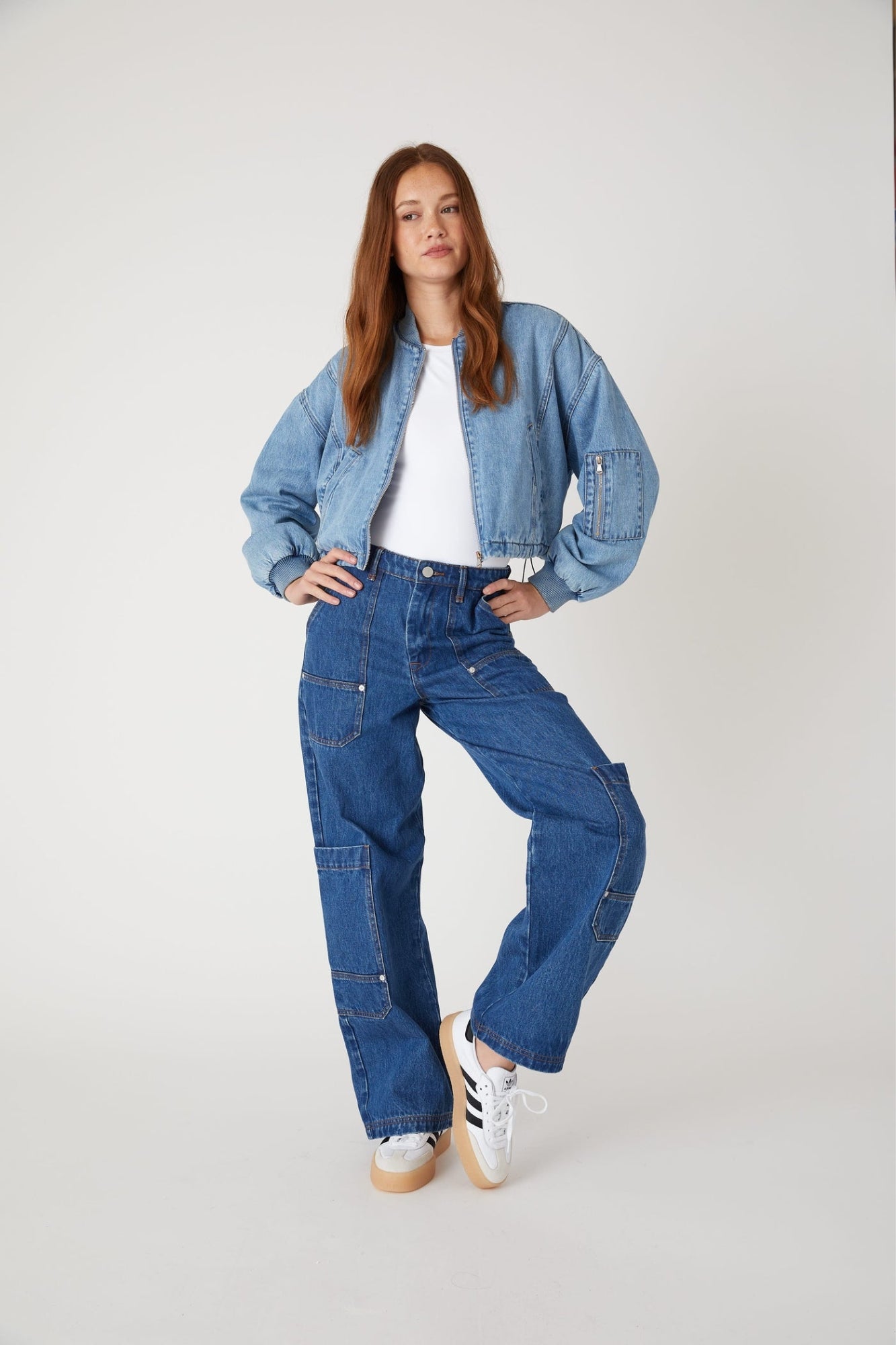 GUEST STAR INDIGO BOMBER