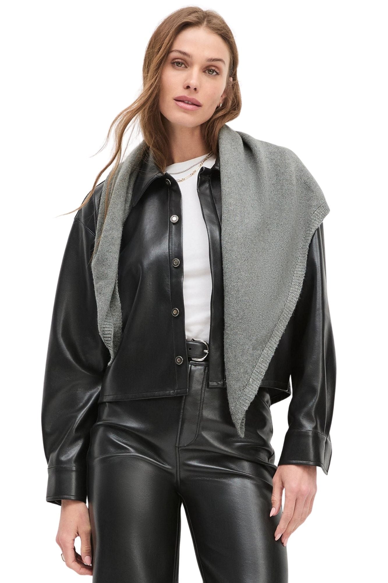 THE BRADY CROP RAVEN SHIRT