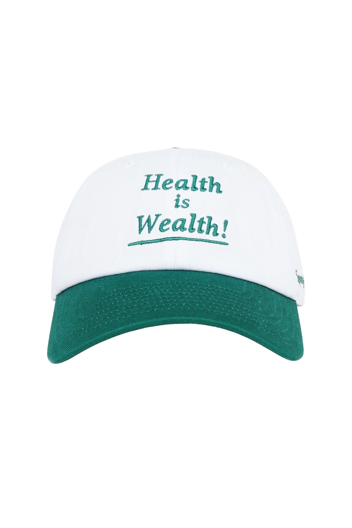 HEALTH IS WEALTH WHITE ALPINE HAT
