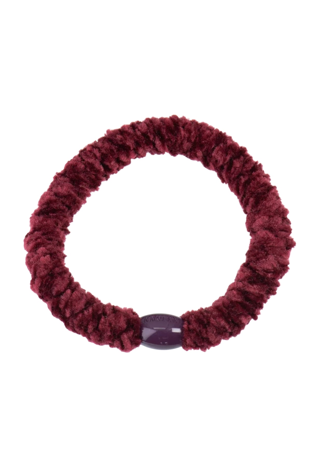 VELVET BORDEAUX HAIR TIE