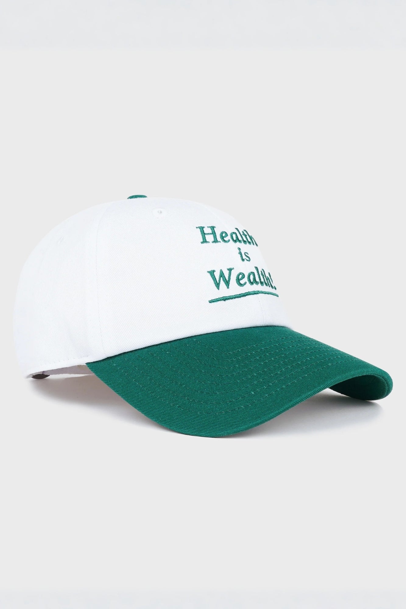 HEALTH IS WEALTH WHITE ALPINE HAT