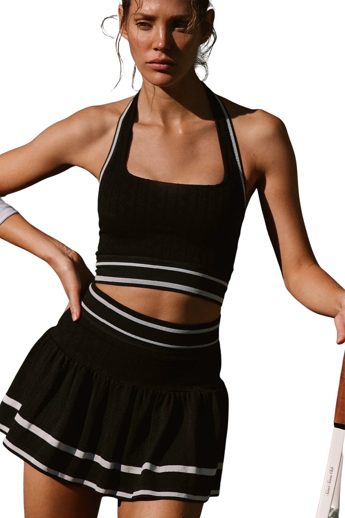 ADVANTAGE SET IN BLACK AND WHITE STRIPE