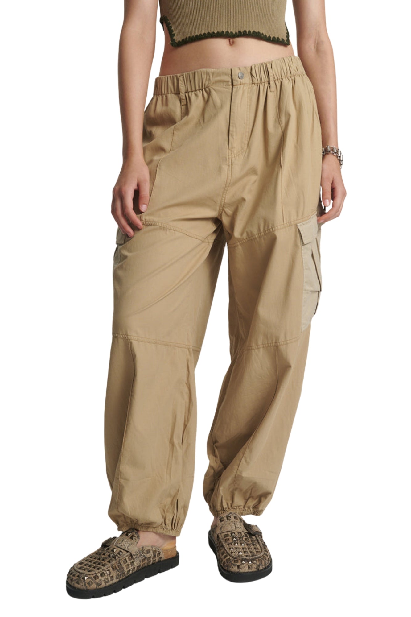 STONE UTILITY FLIGHT PANTS